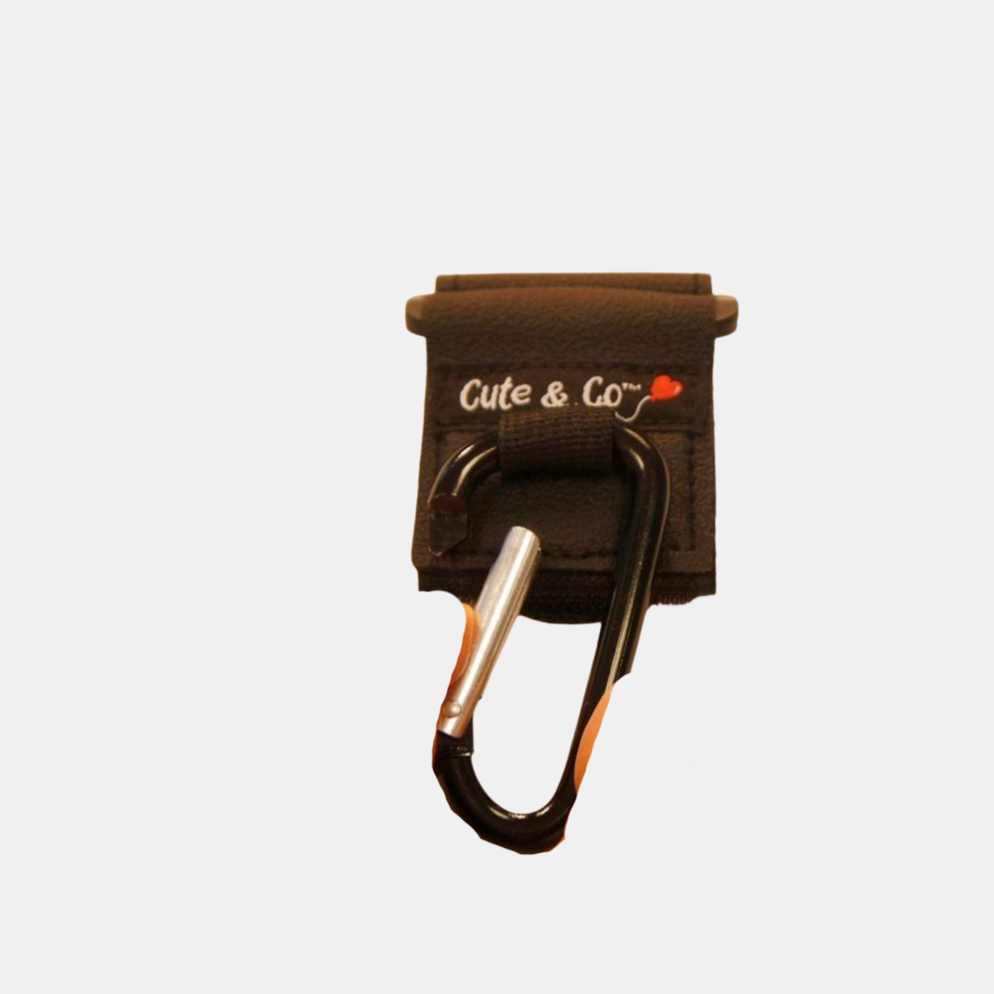 Black - Cute and Co - & Co Baby Pushchair Carabiner Straps - 3