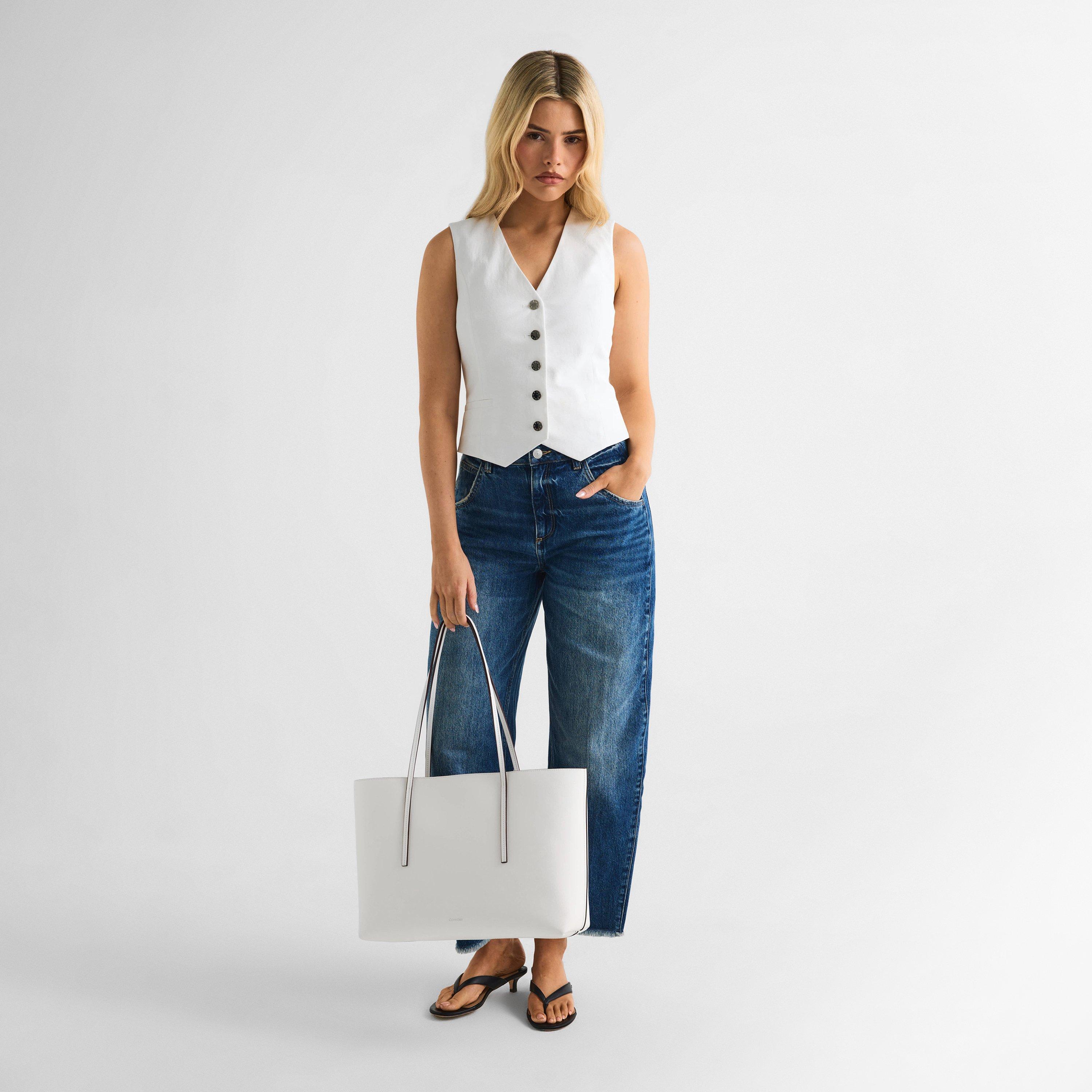 White Alyssum - Calvin Klein - Women's Tote Bags - 6