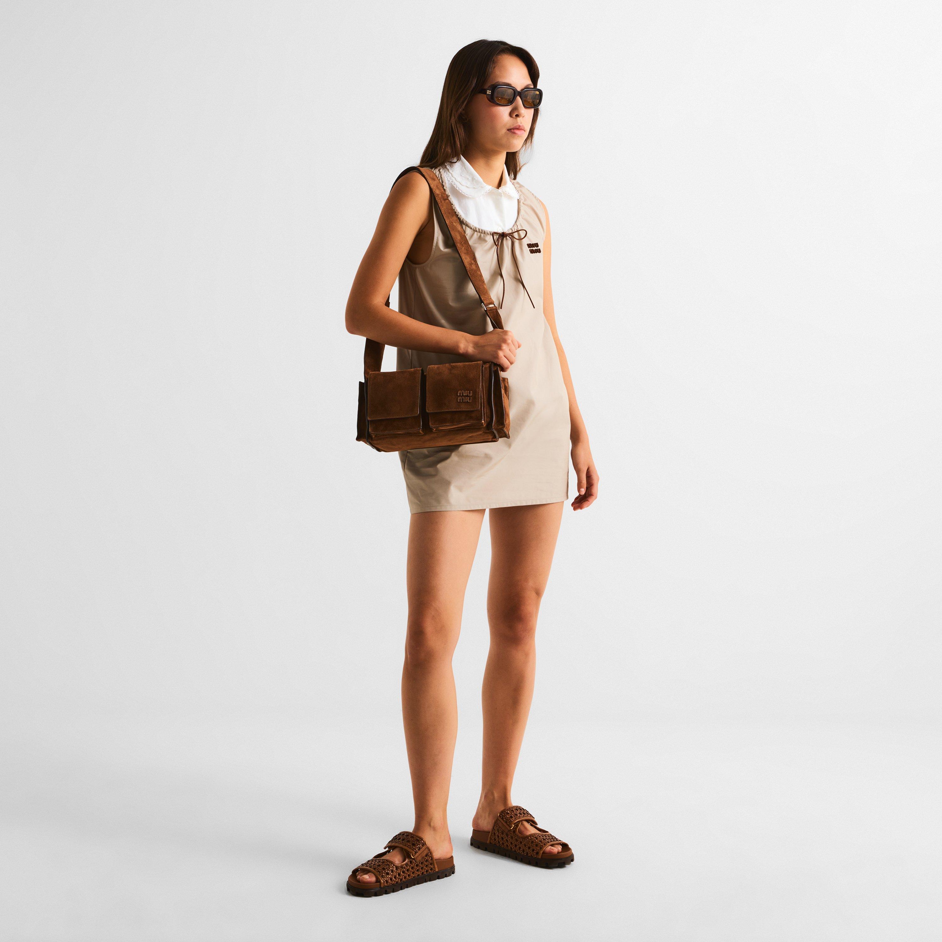 Cacao - Miu Miu - Women's Utilitaire Shoulder Bag - 6