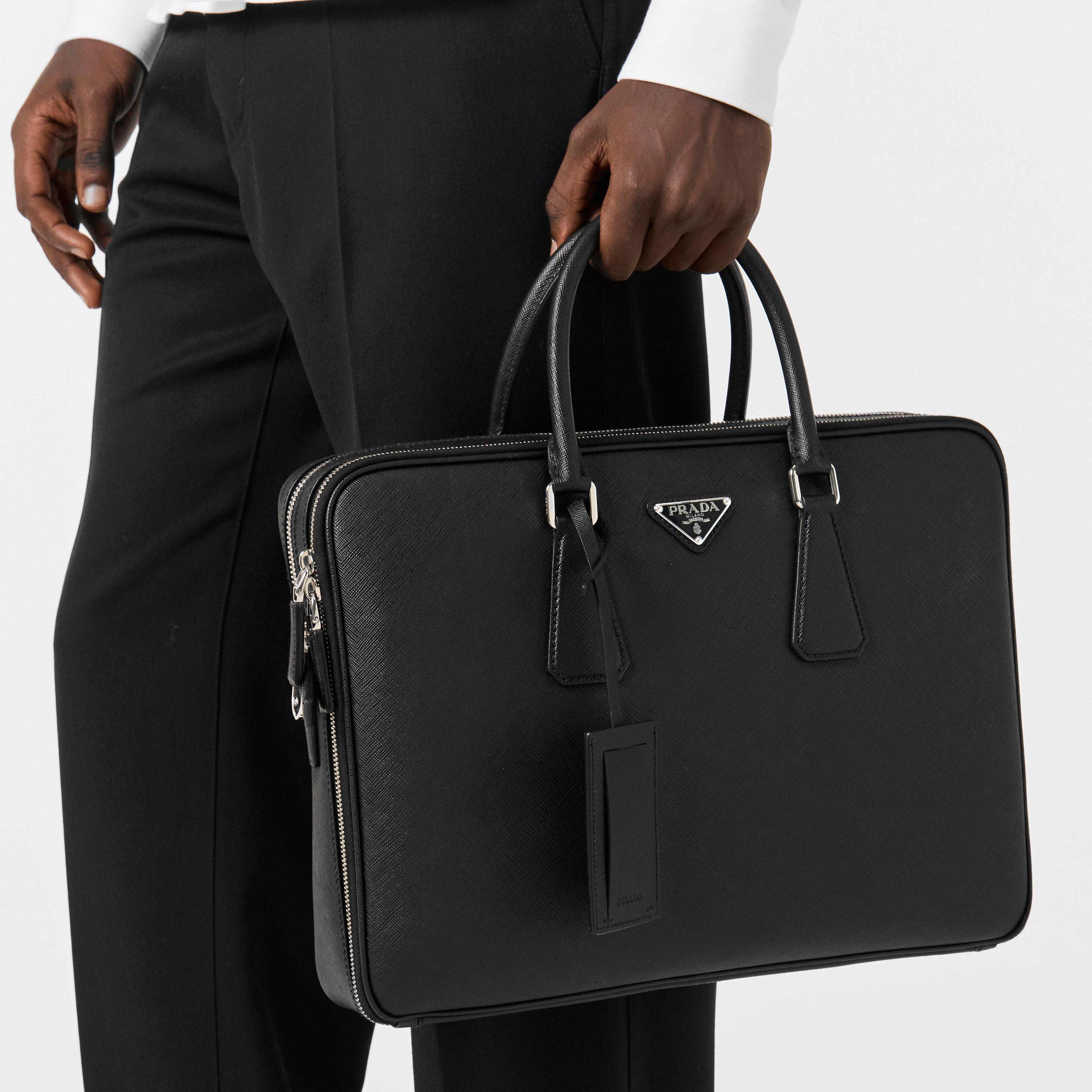 Black - Prada - Men's Cross Body Bag - 3