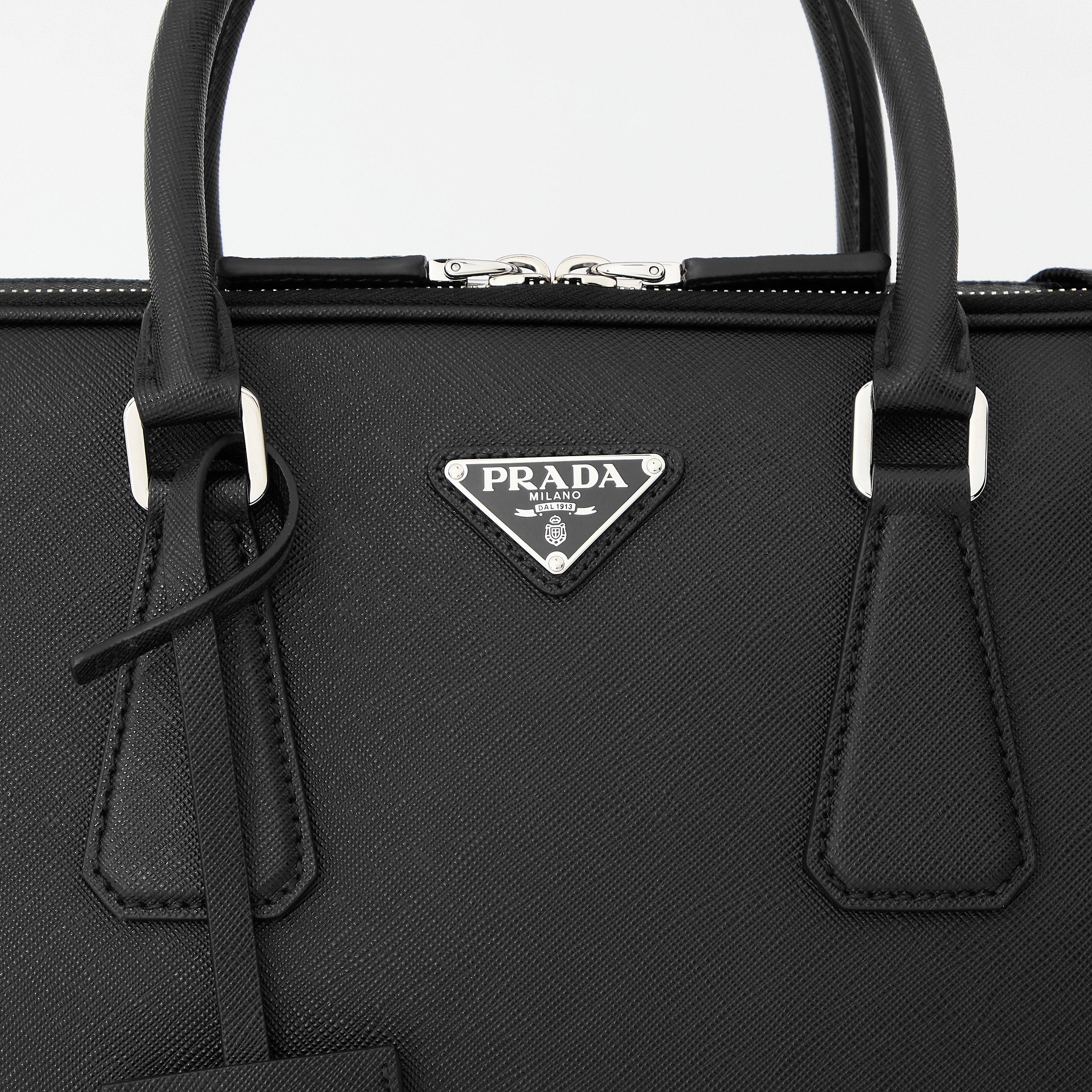 Black - Prada - Men's Cross Body Bag - 4