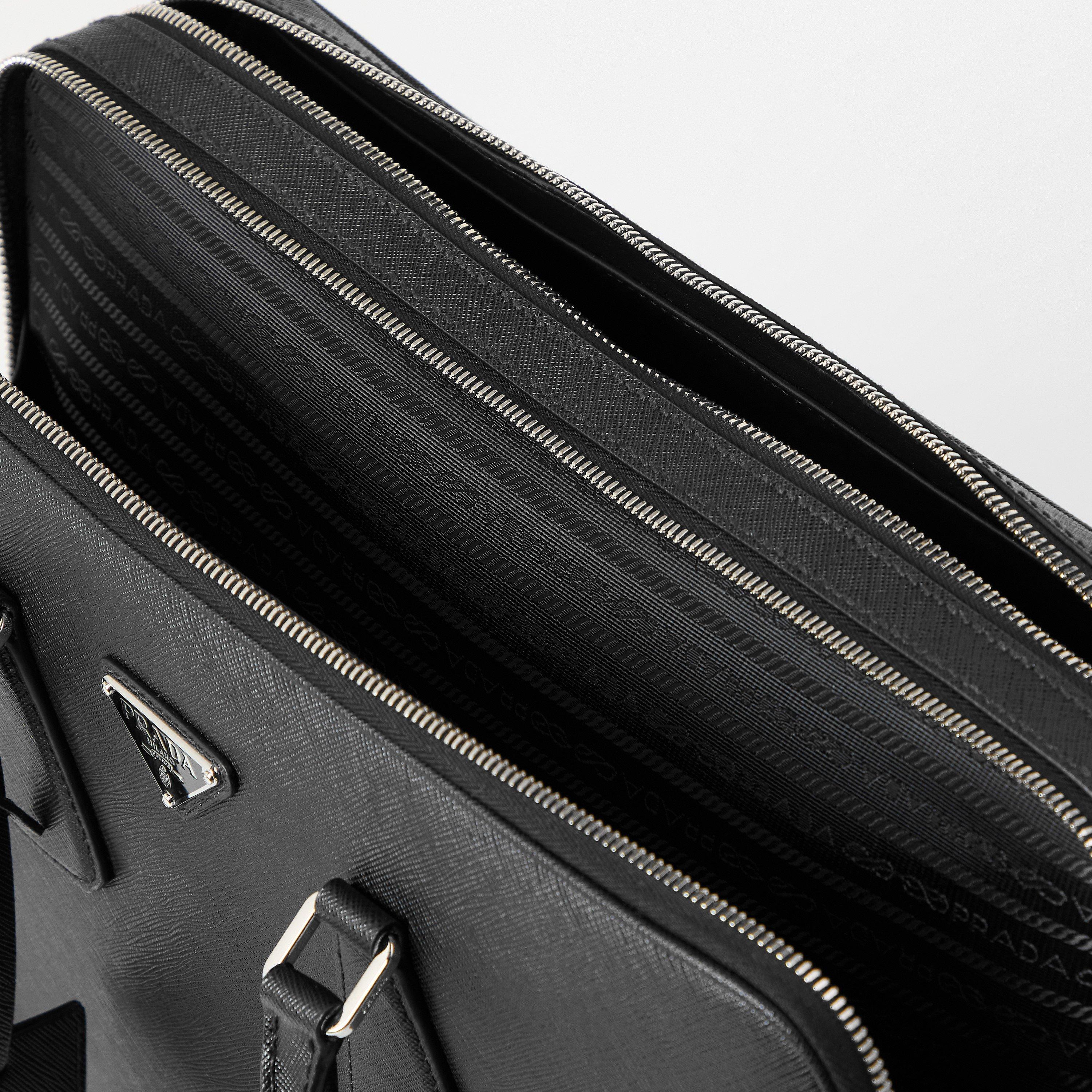 Black - Prada - Men's Cross Body Bag - 5