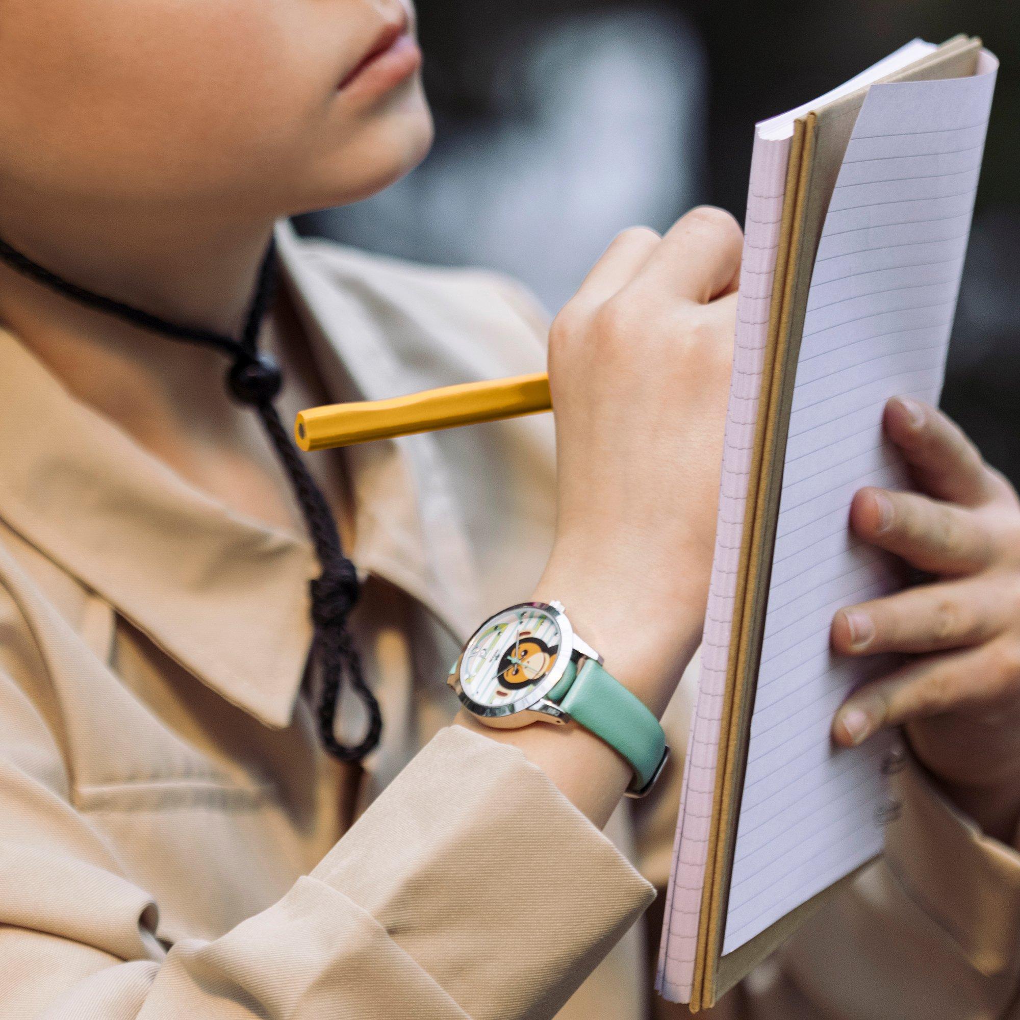 Green - Tikkers - Kids' Chimp Analogue Quartz Watch - 4