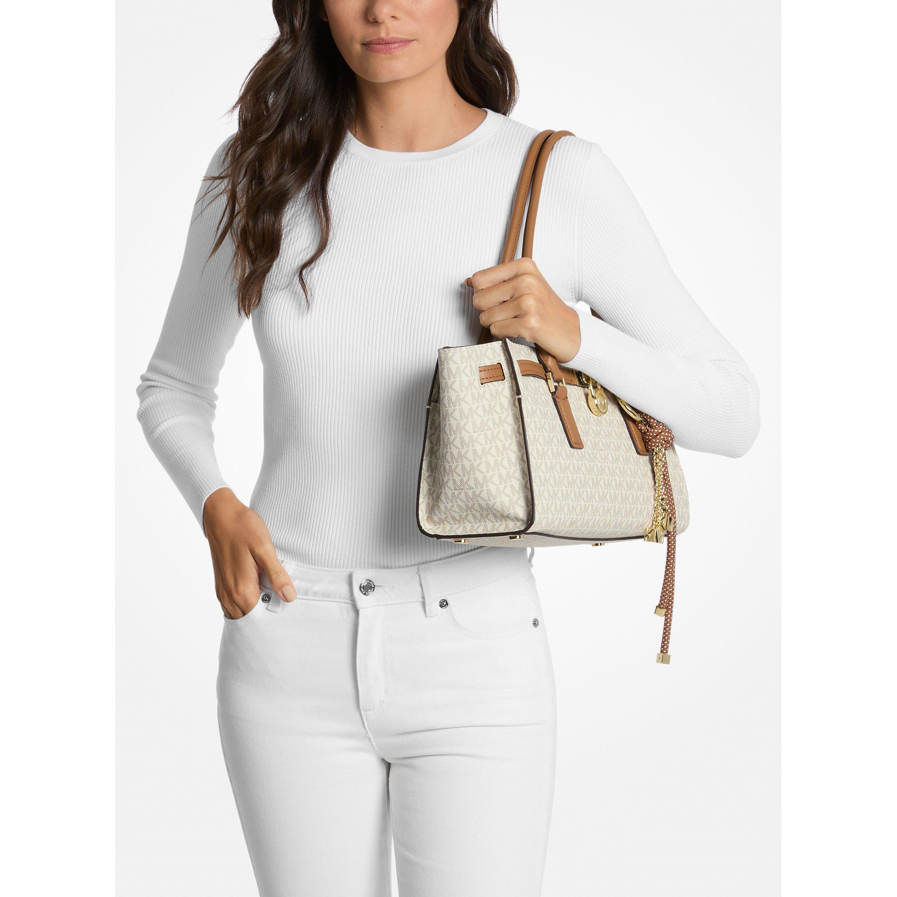 VANILLA/ACRN - MICHAEL Michael Kors - Women's MMK Hamilton Shoulder Bag - 3