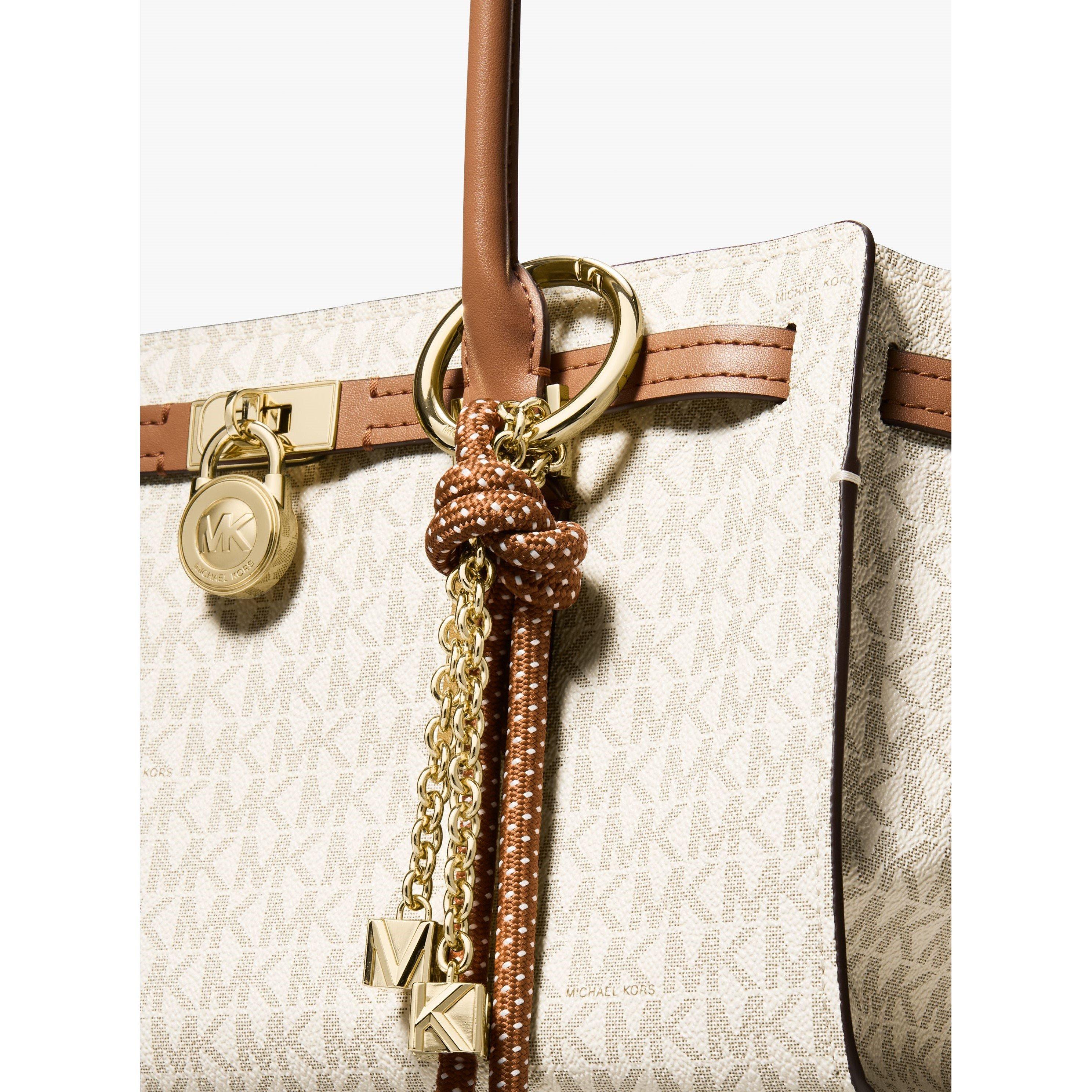 VANILLA/ACRN - MICHAEL Michael Kors - Women's MMK Hamilton Shoulder Bag - 4