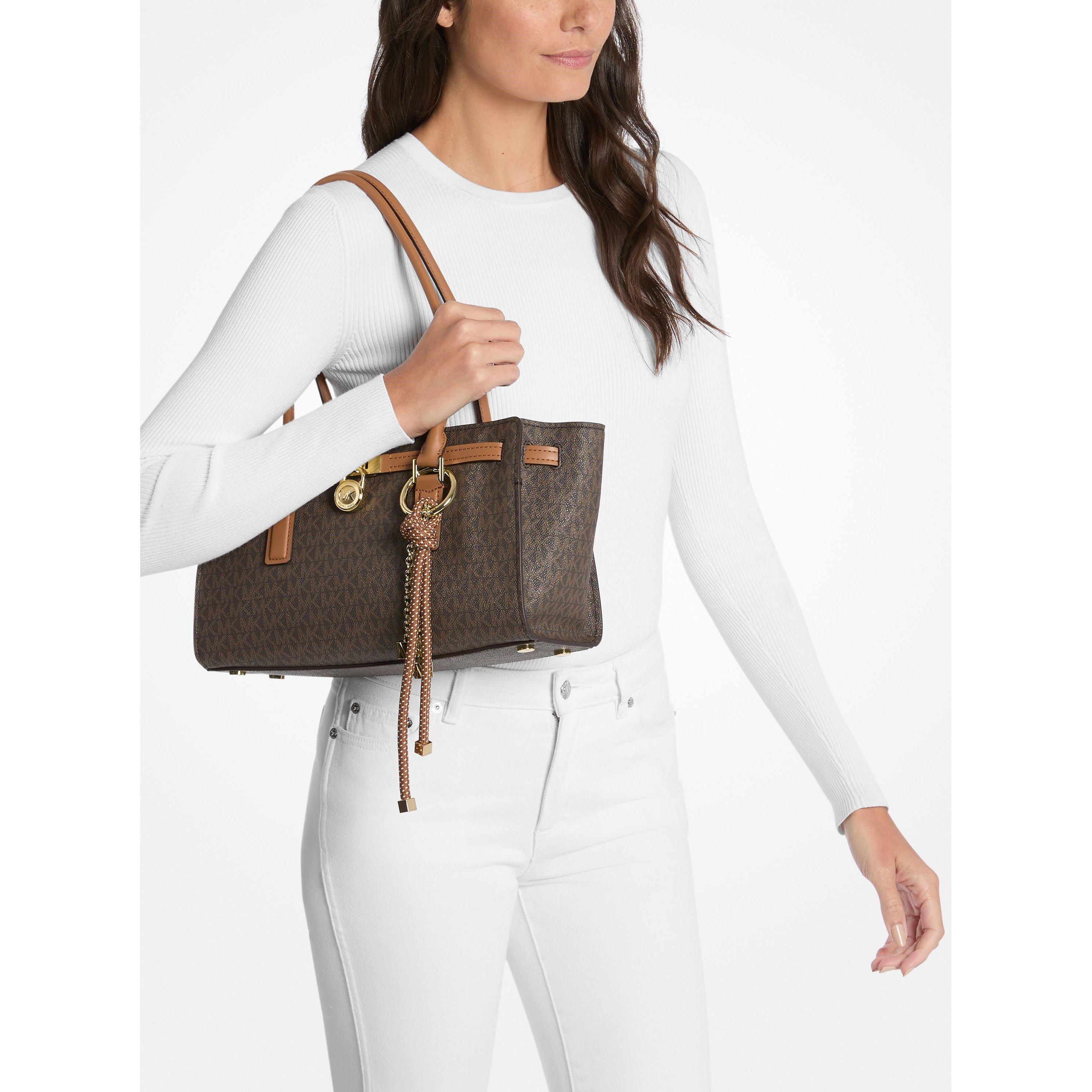 BRN/ACORN - MICHAEL Michael Kors - Women's MMK Hamilton Shoulder Bag - 3