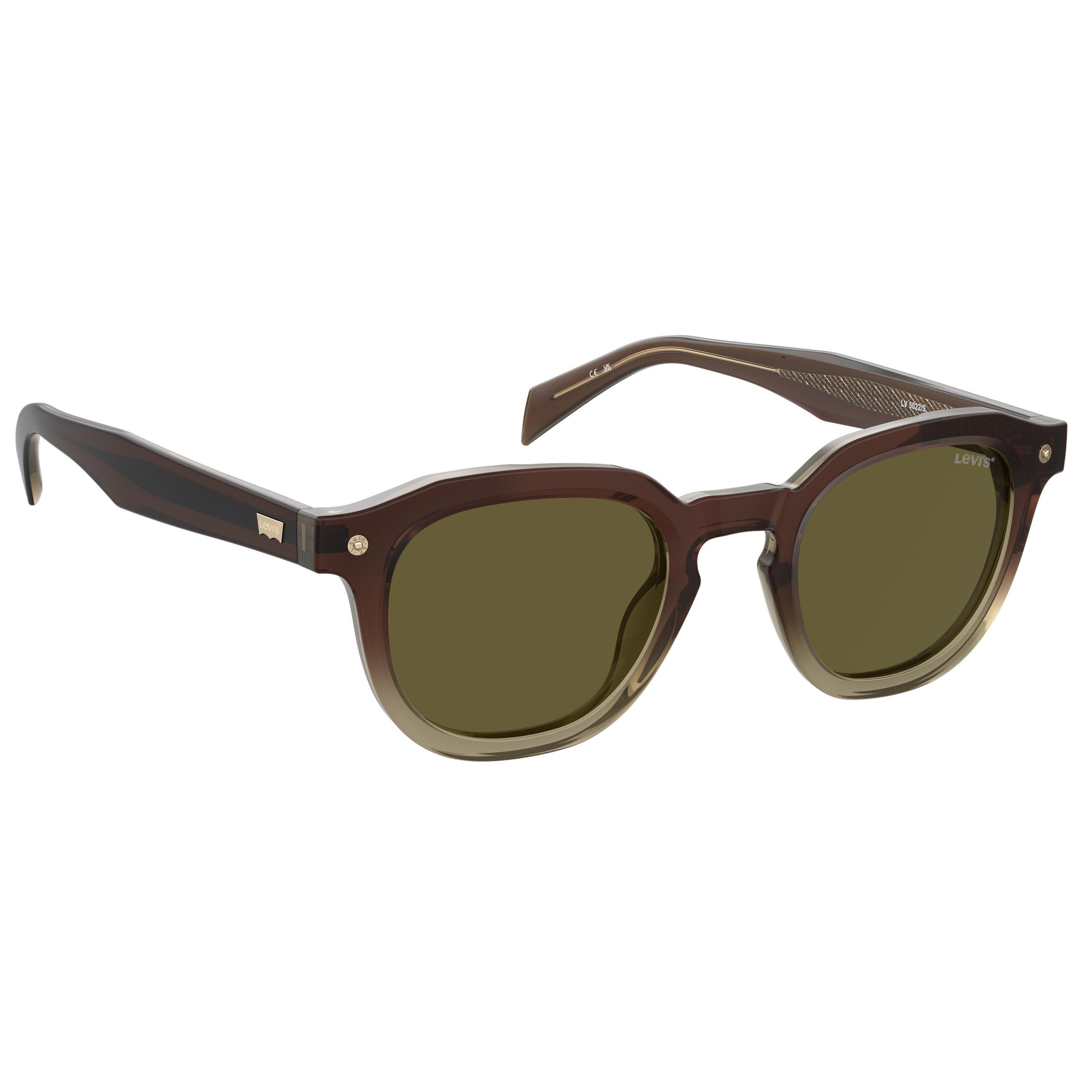 Brun - Levis - Unisex Adult Round Sunglasses - 3