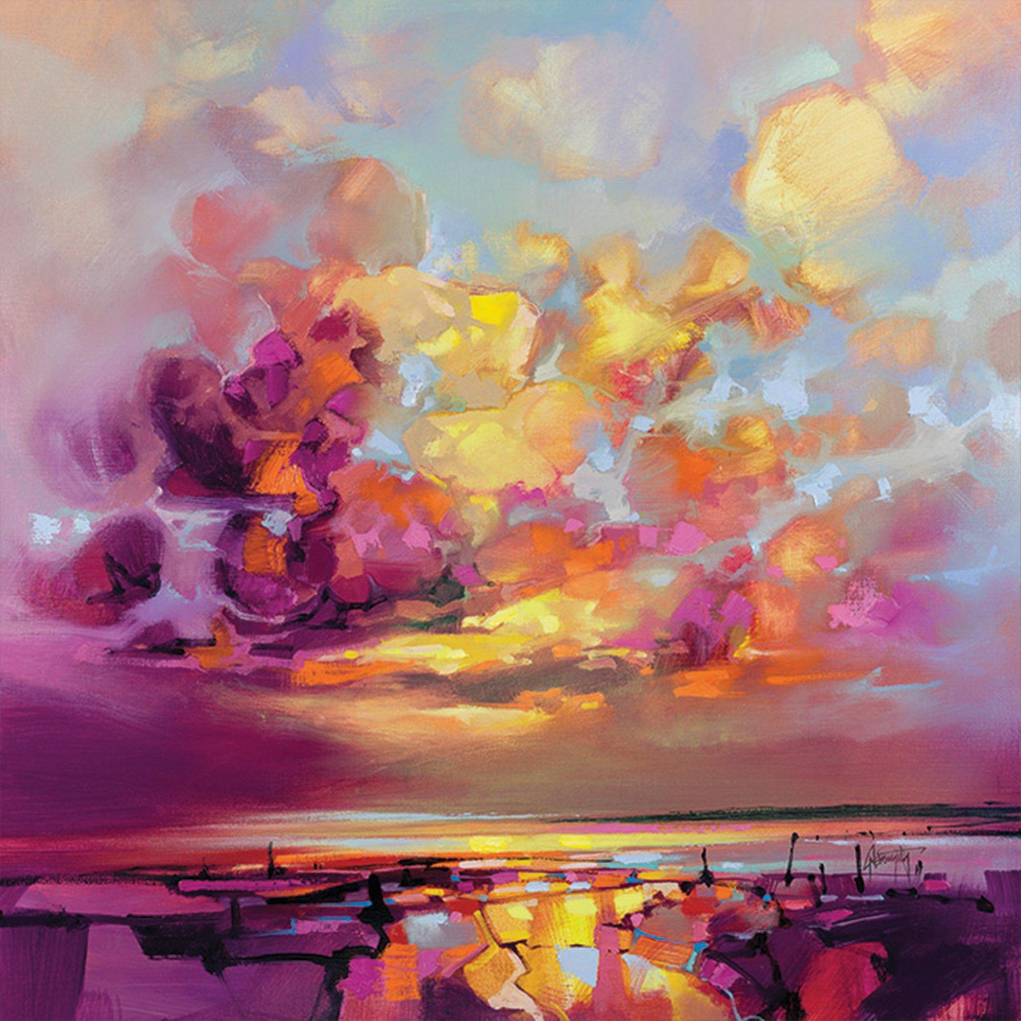 Meerkleurig - The Art Group - Scott Naismith Cloud Construction 60X60 Wall Art