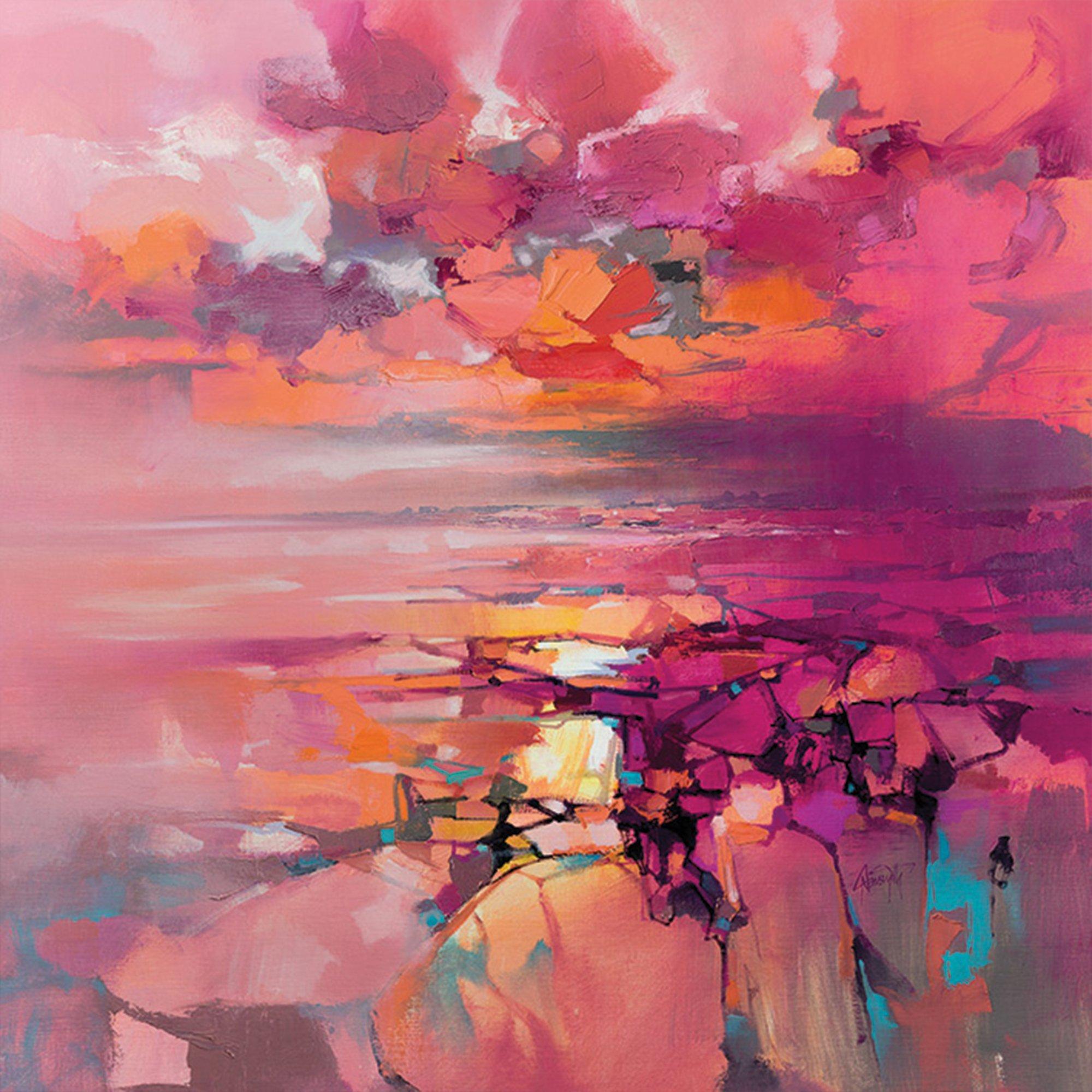 ple - The Art Group - Scott Naismith Coral 60X60 Wall Art