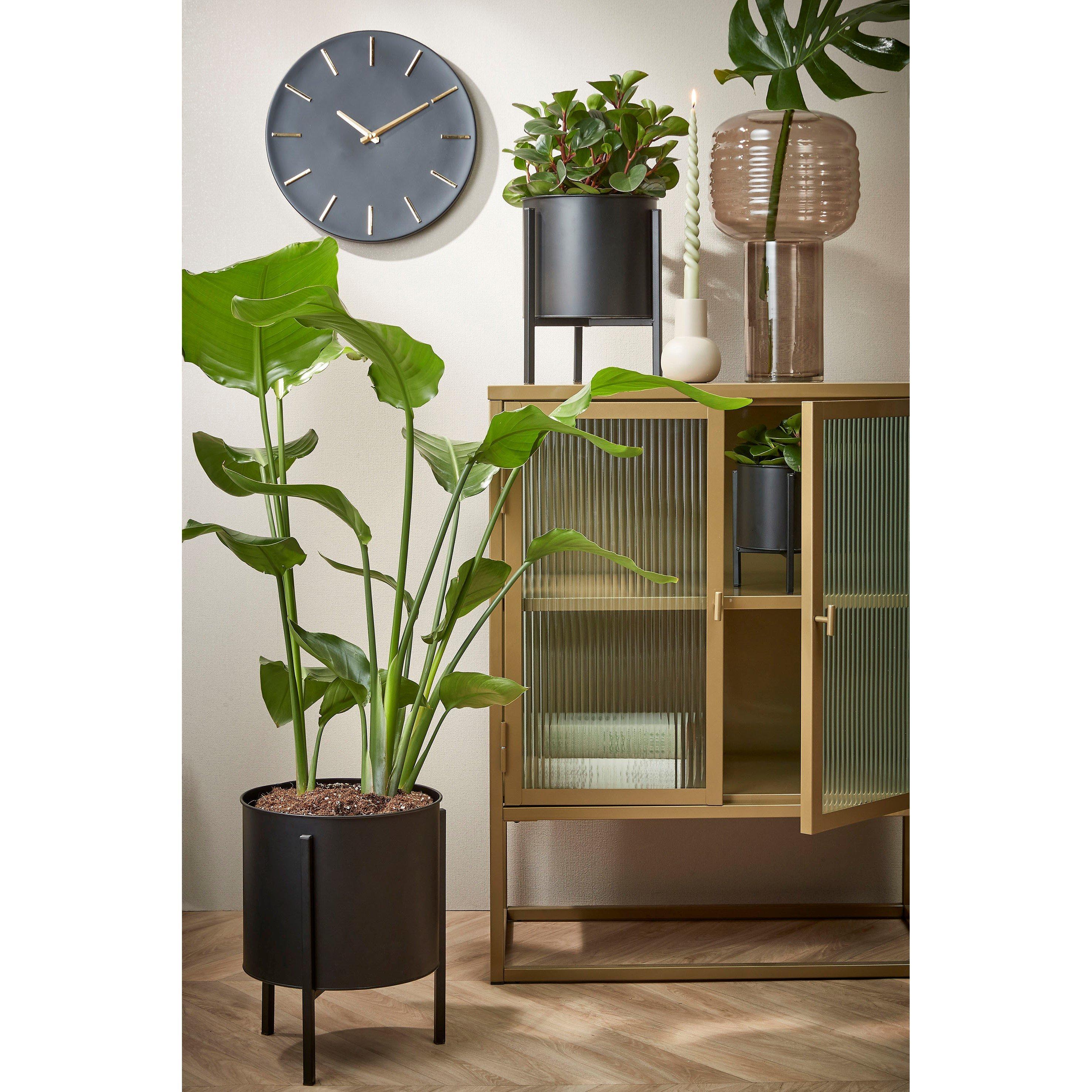 Black - Mica - Brixen wall clock aluminium - 4