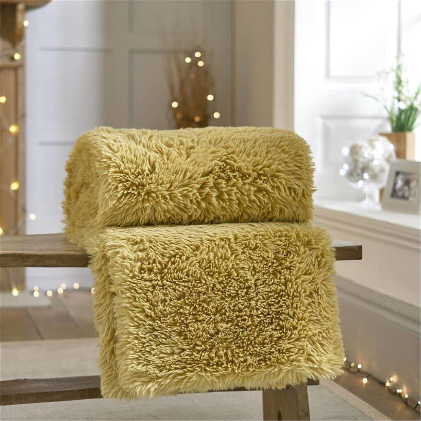 Mustard - The Lyndon Company - Rochester Throw 127x150cm - 1