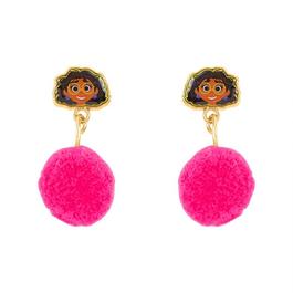 Disney Encanto Pink Pom Pom Dangle Earrings