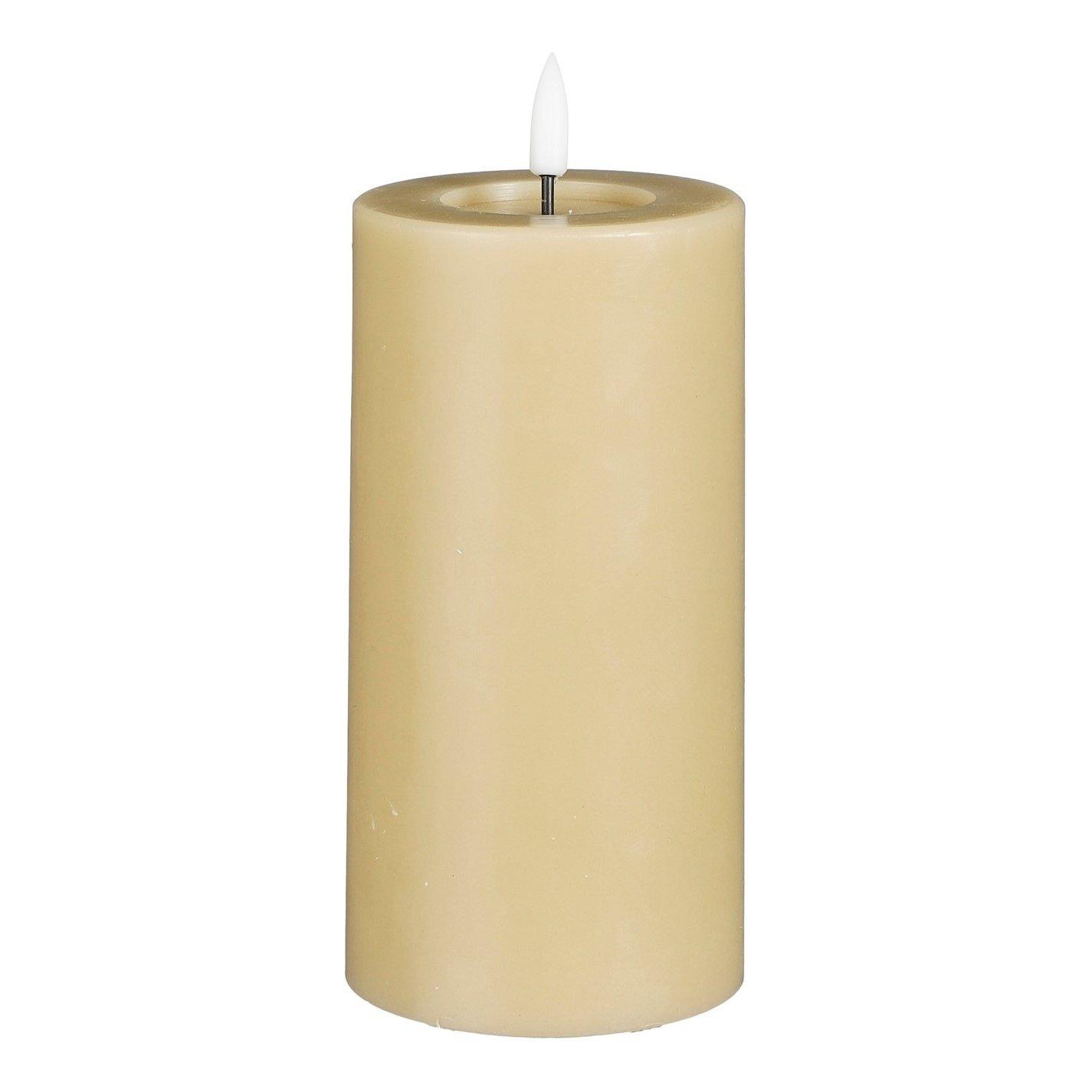 White - Mica - Candle warm white led battery operated timer - 1