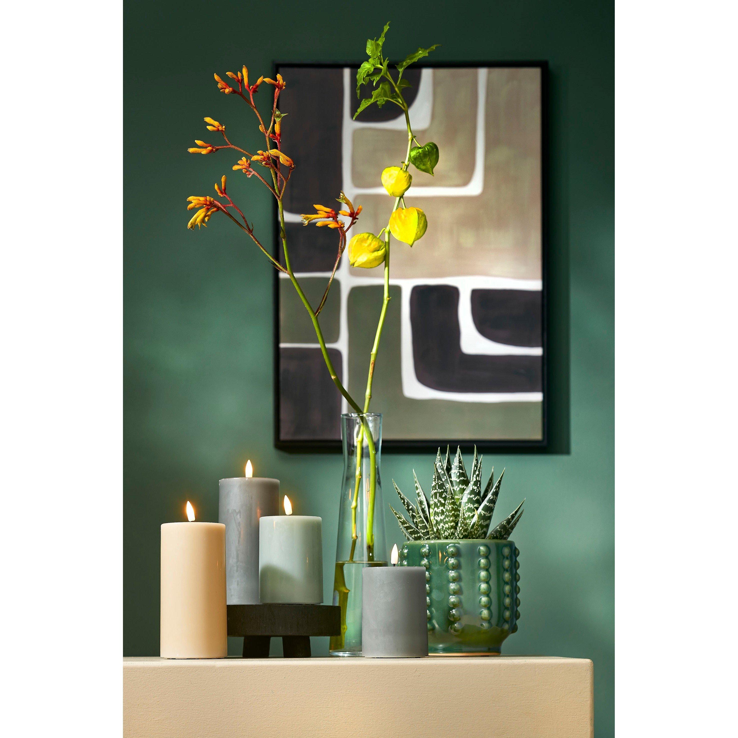 White - Mica - Candle warm white led battery operated timer - 3