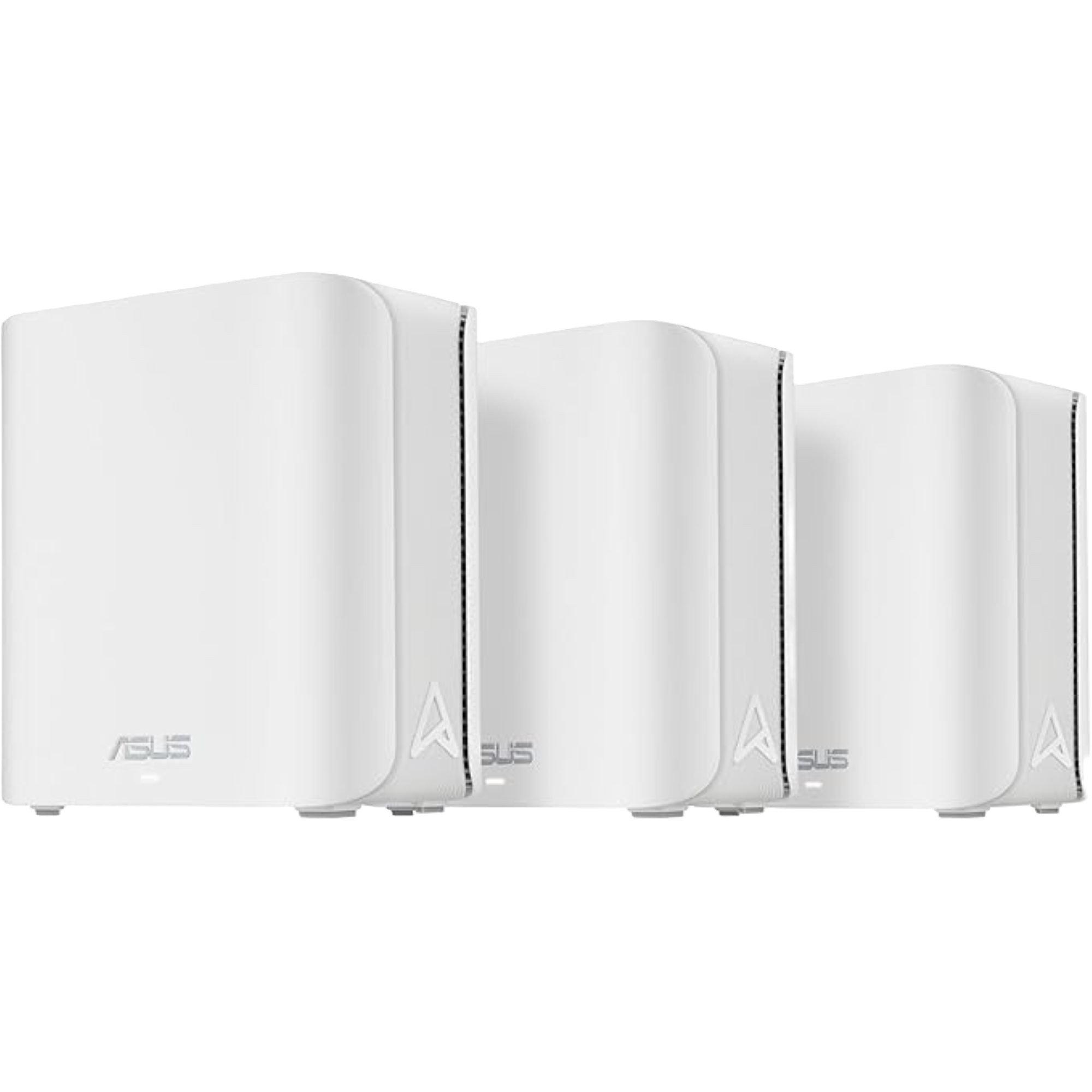 Blanc - ASUS - ASUS ZenWiFi BD4 Dual-band WiFi 7 AiMesh Extendable Router – 3 Pack - 1