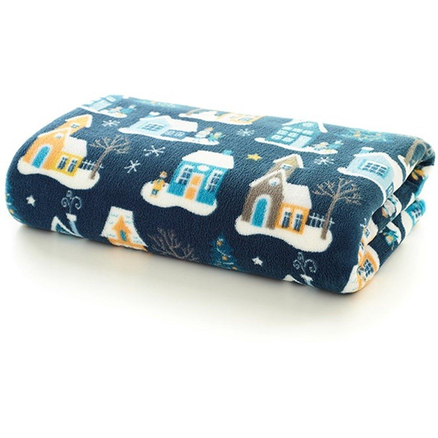 Navy - Deyongs - Festive Throw - 140x180cm - 2