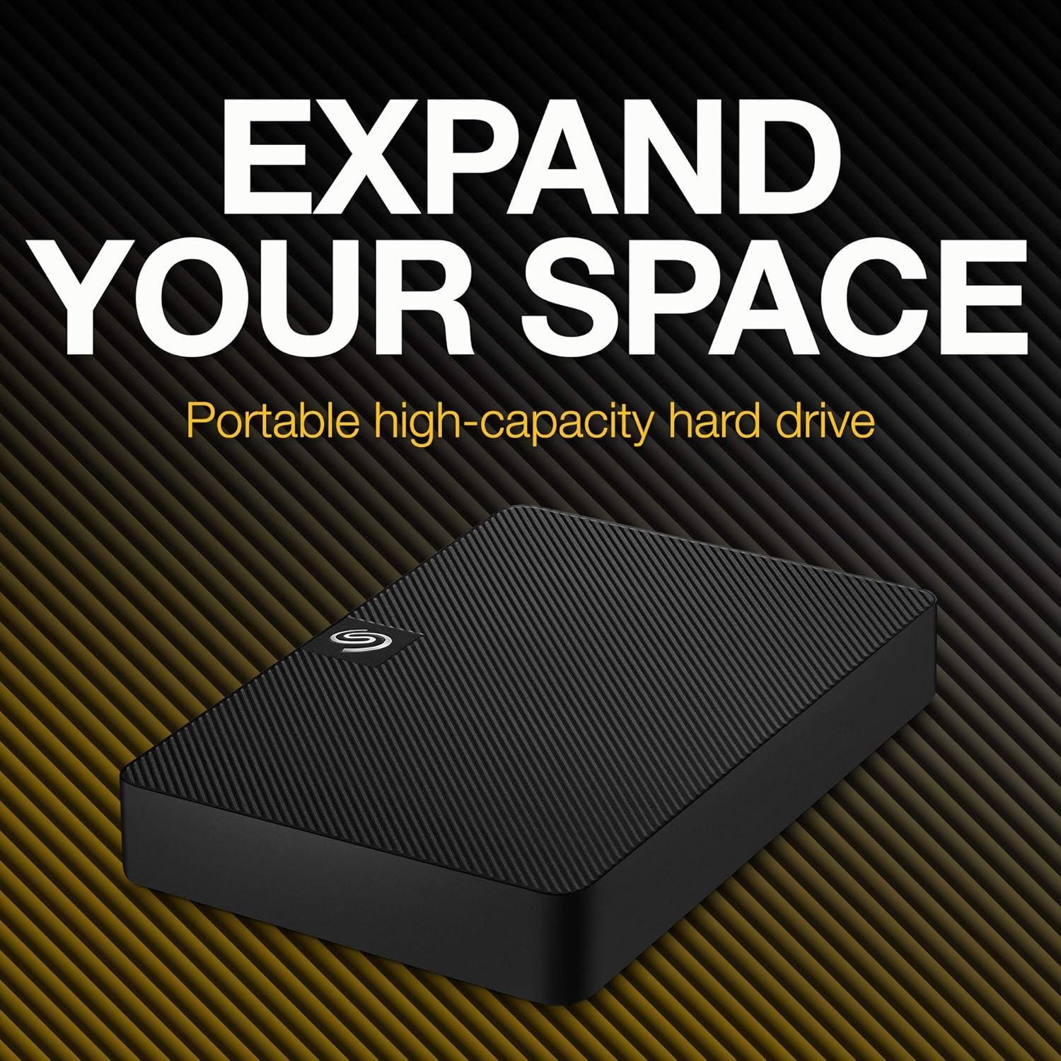 Nero - Seagate - Seagate Portable Drive 5TB External Hard Drive - 3