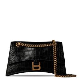 Balenciaga Crush Chain Croc Shoulder Bag