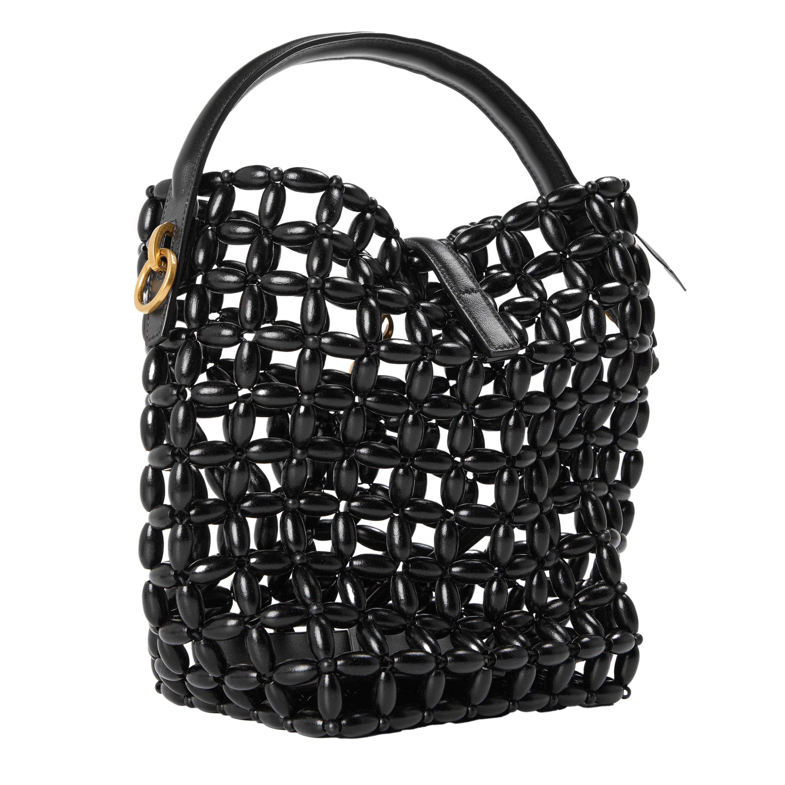 Black - Saint Laurent - Women's Beaded Le 37 Shoulder Bag - 2
