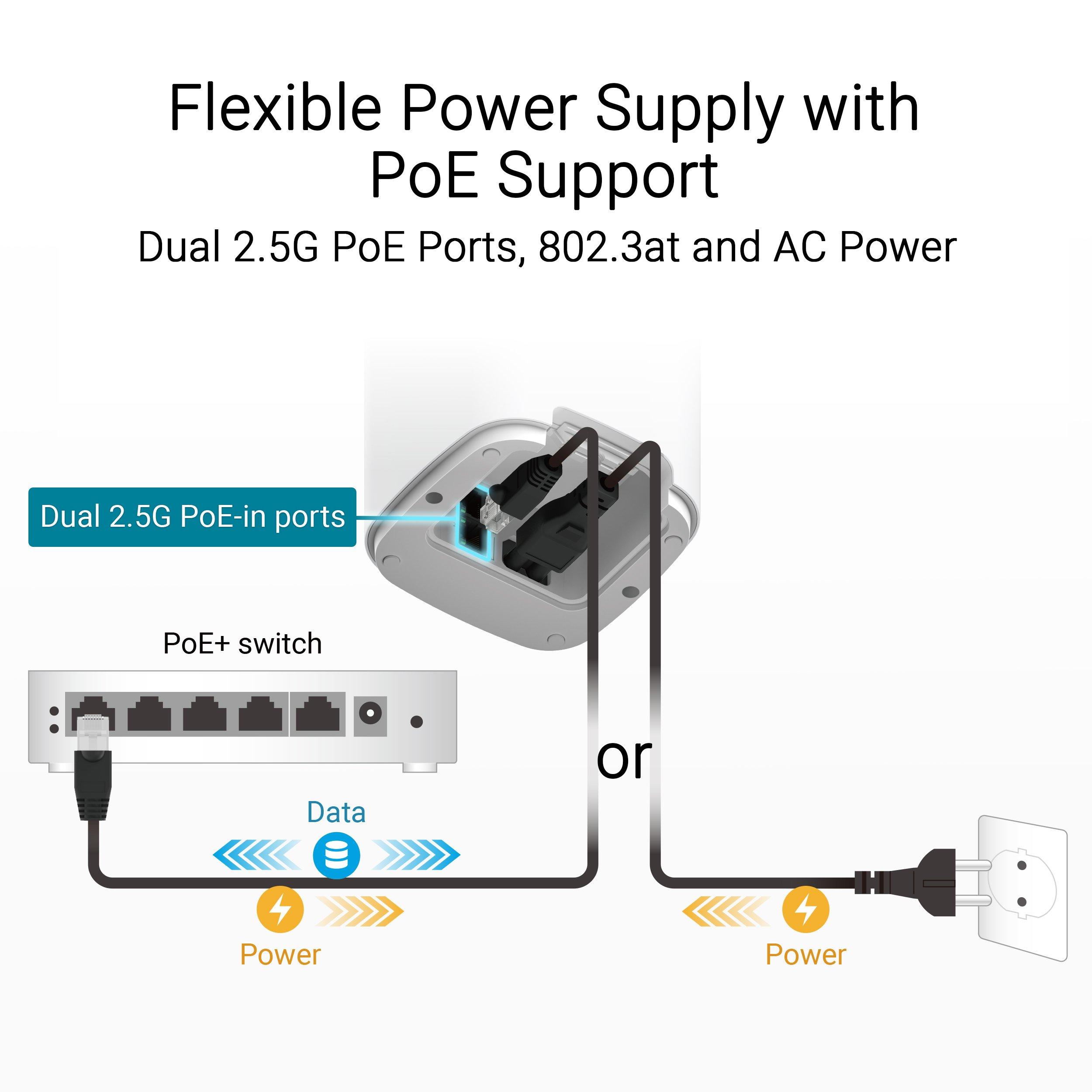 Blanc - ASUS - ASUS ZenWiFi BD4 Outdoor Dual-band WiFi 7 AiMesh Extendable Router IP65 Weather resistant - 5