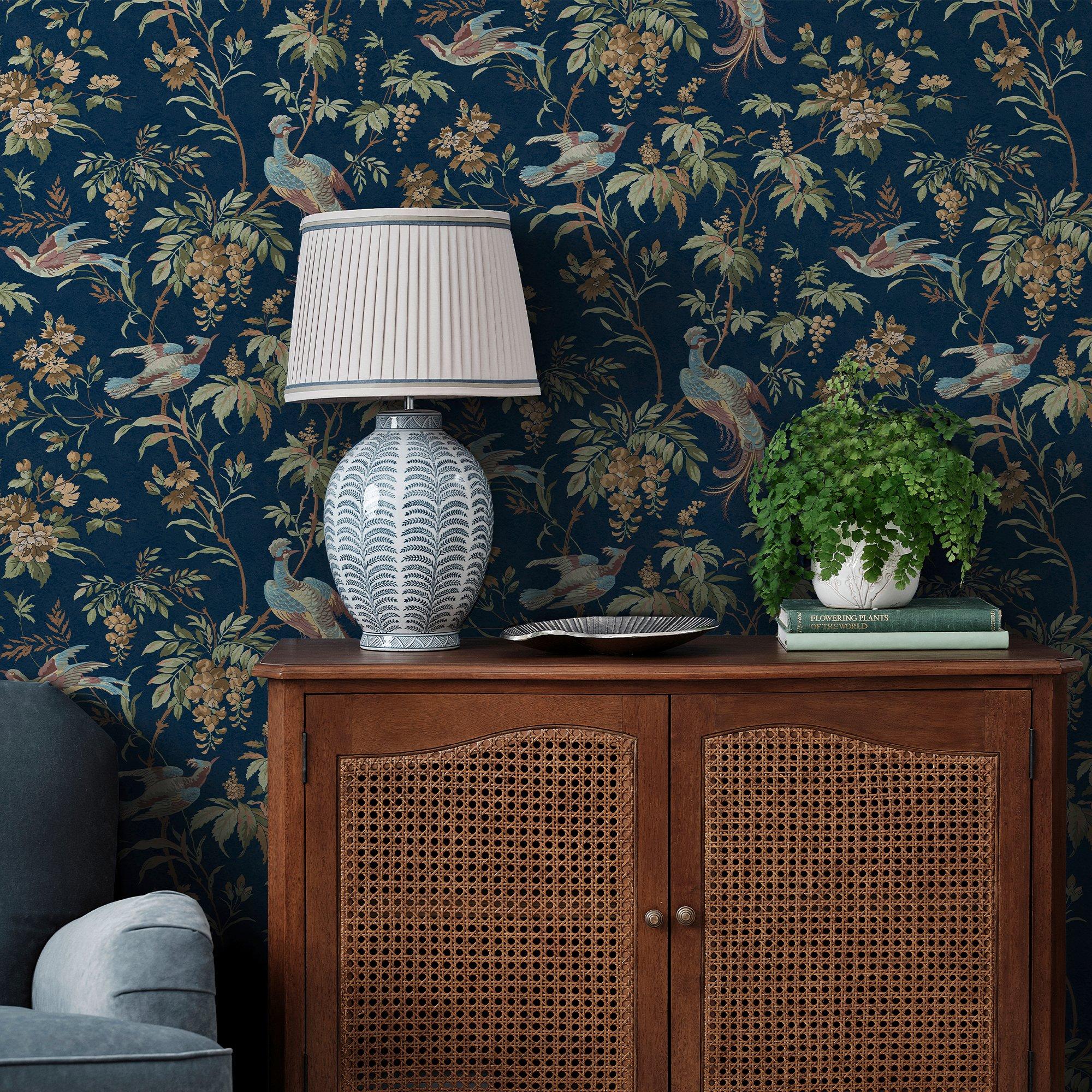 Midnight - Laura Ashley - Attleton Midnight Wallpaper - 1