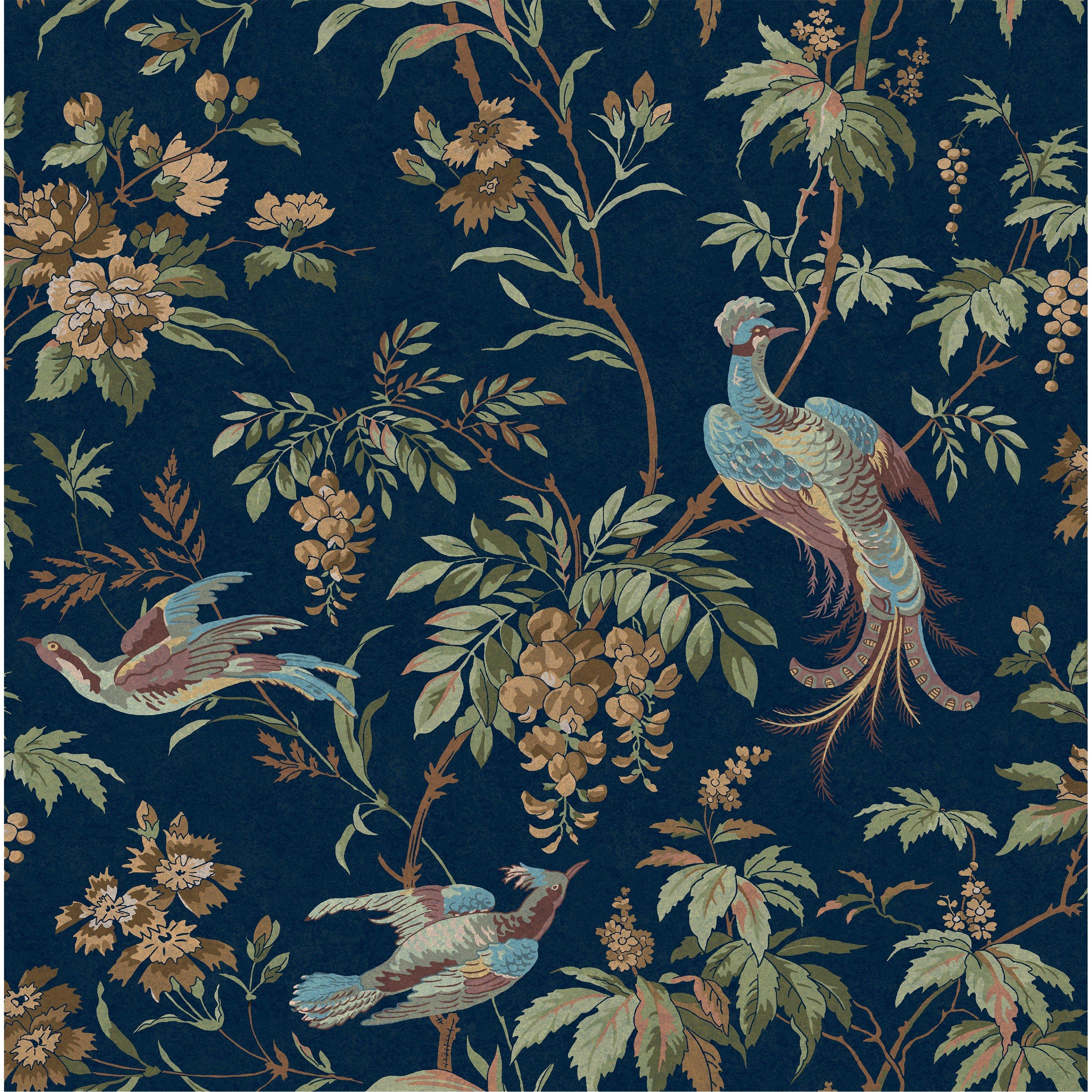 Midnight - Laura Ashley - Attleton Midnight Wallpaper - 2