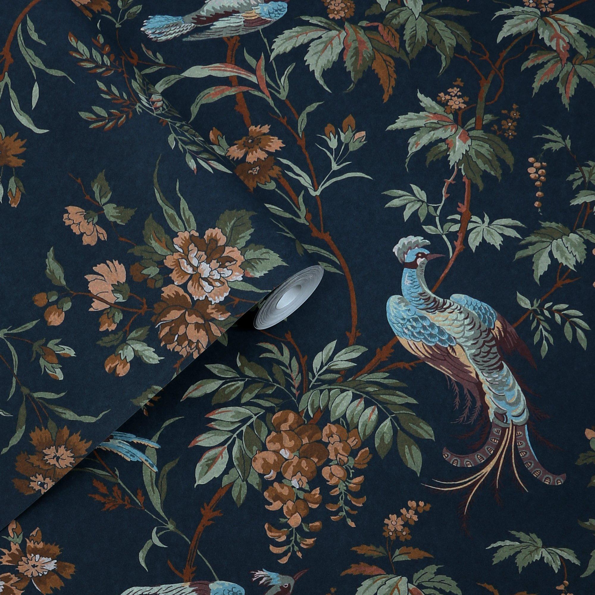 Midnight - Laura Ashley - Attleton Midnight Wallpaper - 3