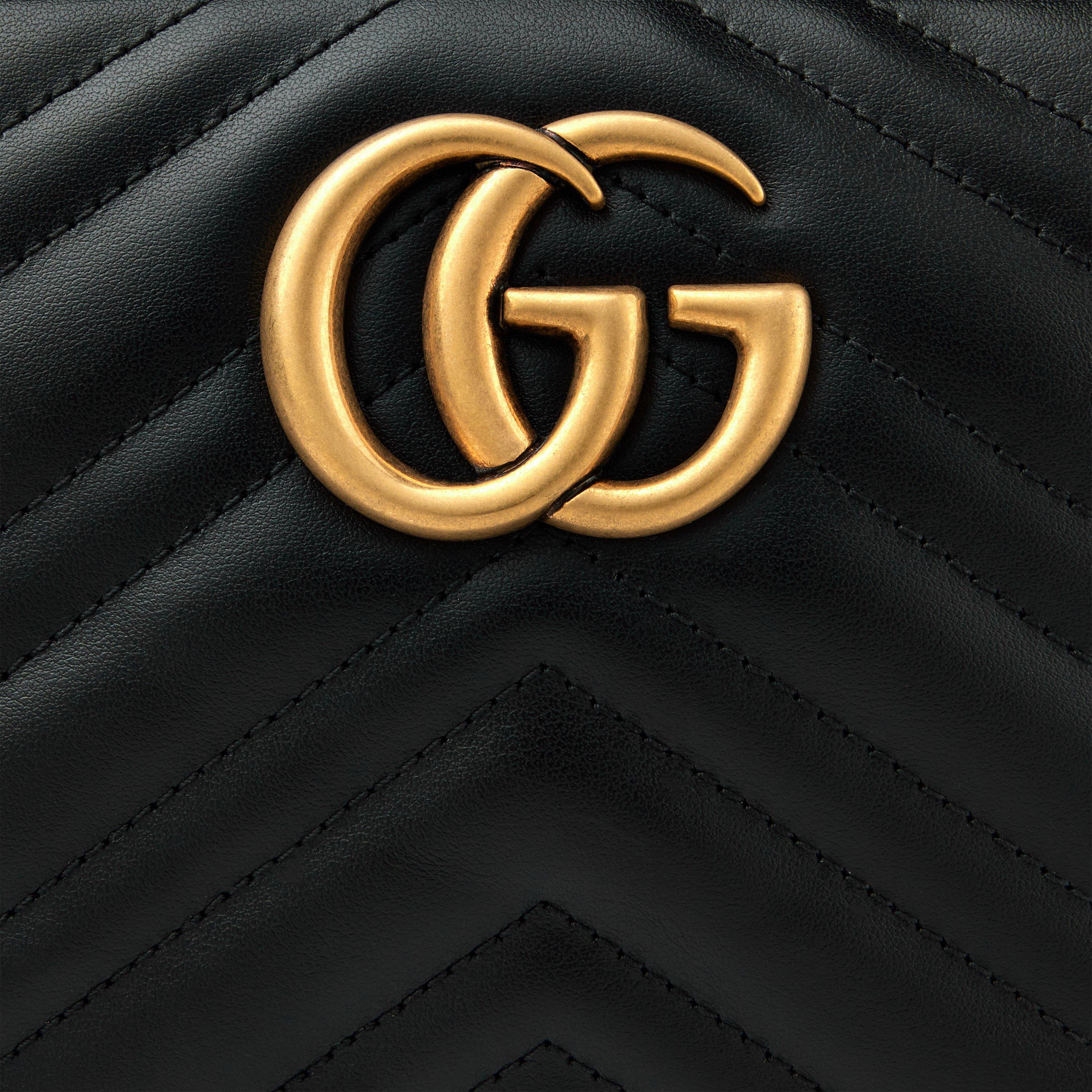 Nero - Gucci - GG Marmont Small Shoulder Bag - 4
