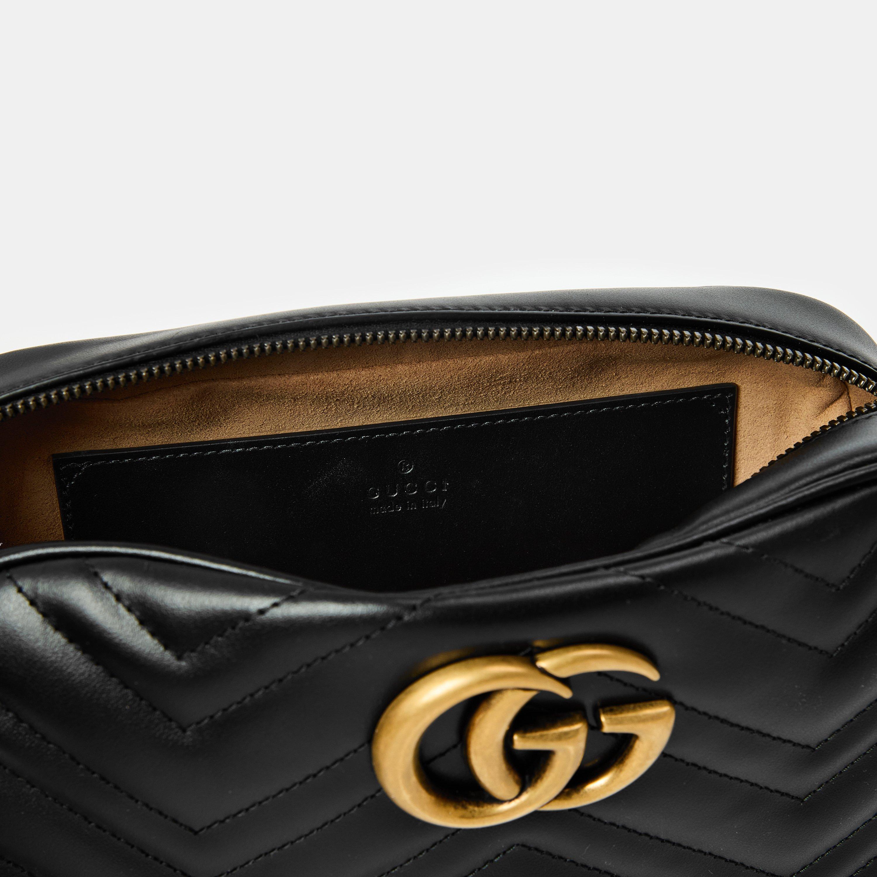 Nero - Gucci - GG Marmont Small Shoulder Bag - 6