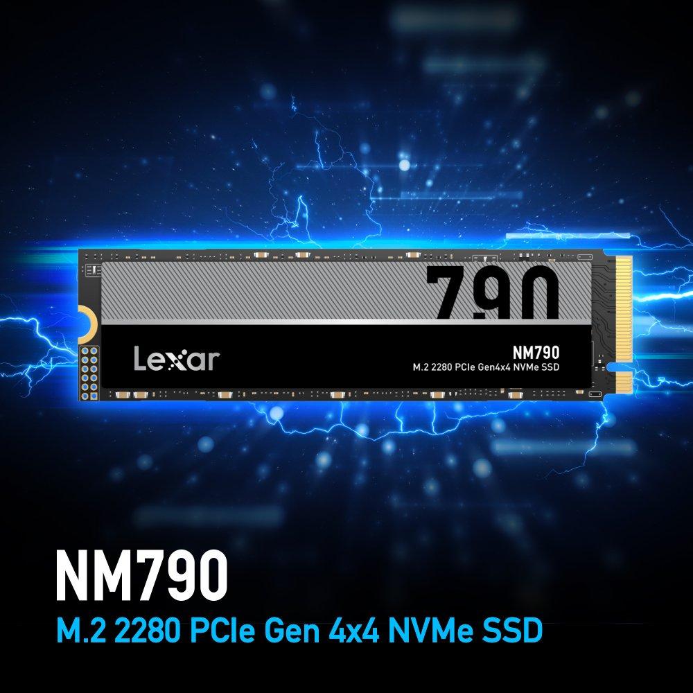 Black - Lexar - NM790 M.2 NVMe PCle SSD 1TB - 6