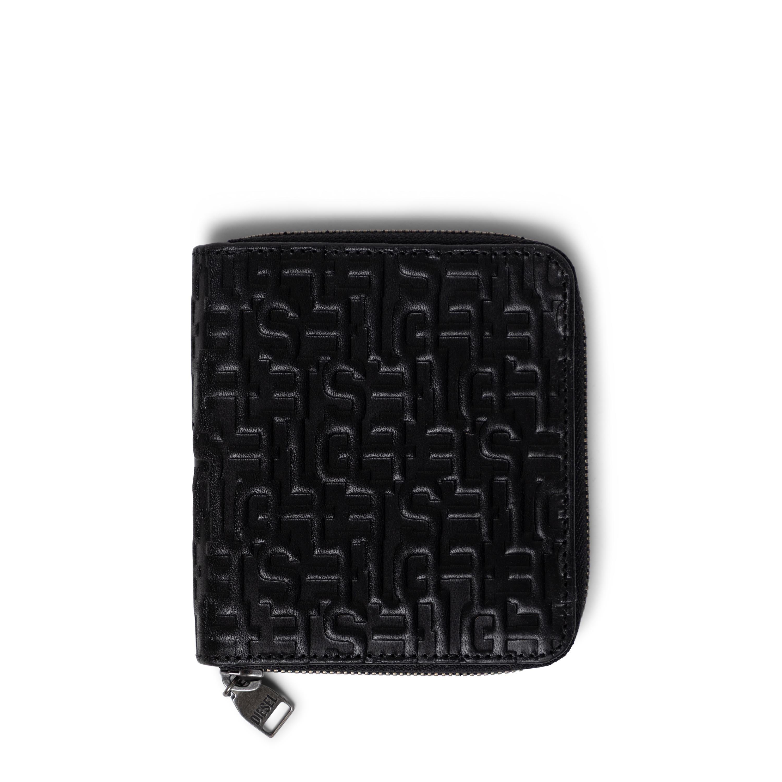 Black Ink - Diesel - Men's Coin Zip Billfold Wallet - 1