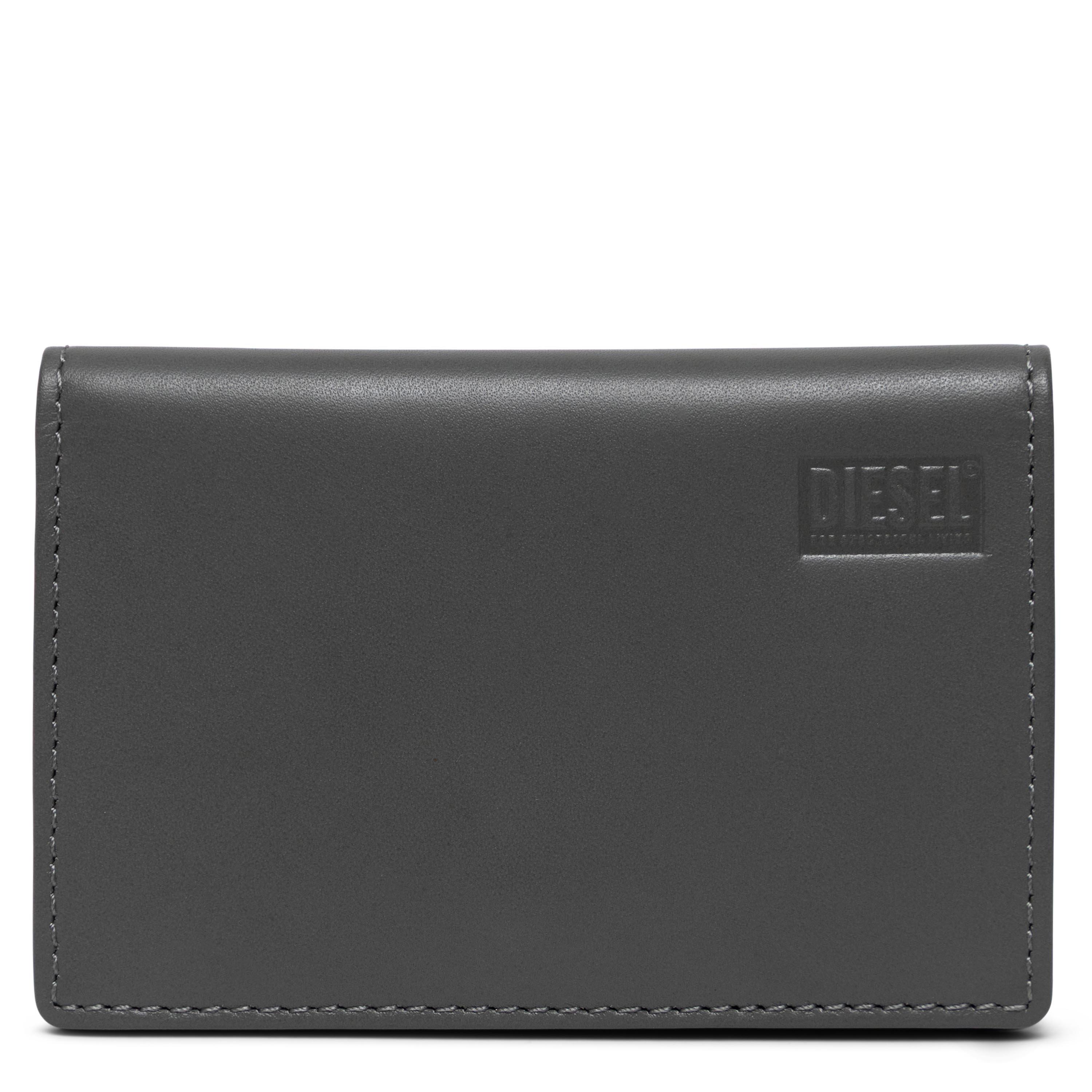 Pewter/Woodbi - Diesel - Men's Bi-Fold Card Holder Wallet - 1