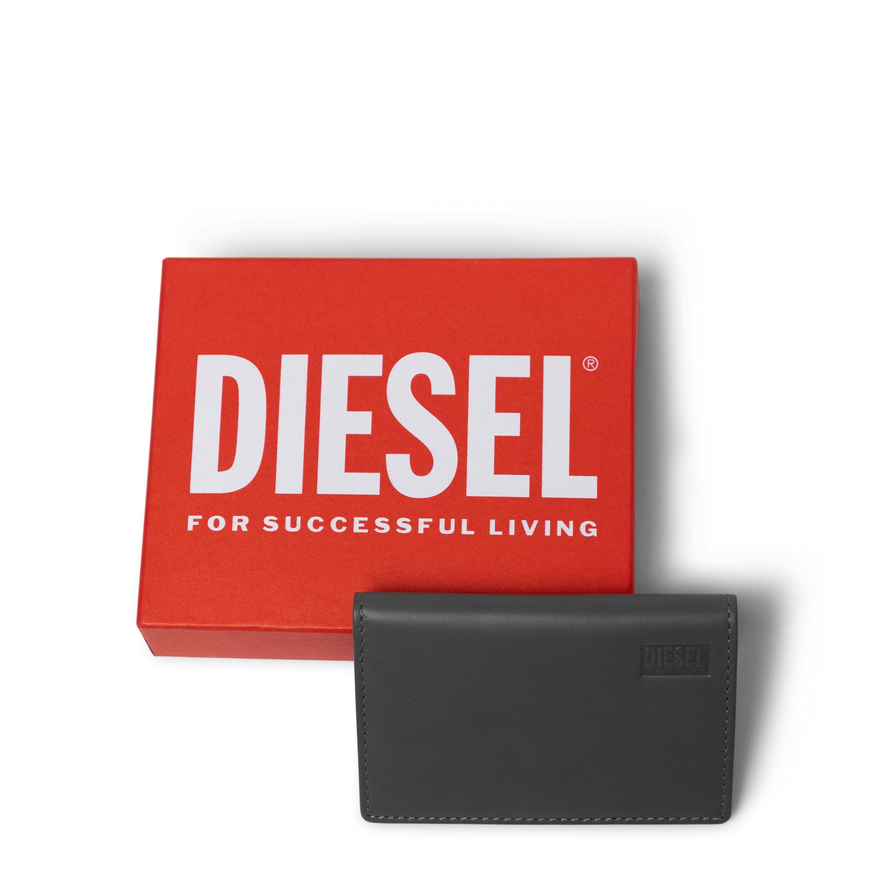 Pewter/Woodbi - Diesel - Men's Bi-Fold Card Holder Wallet - 4