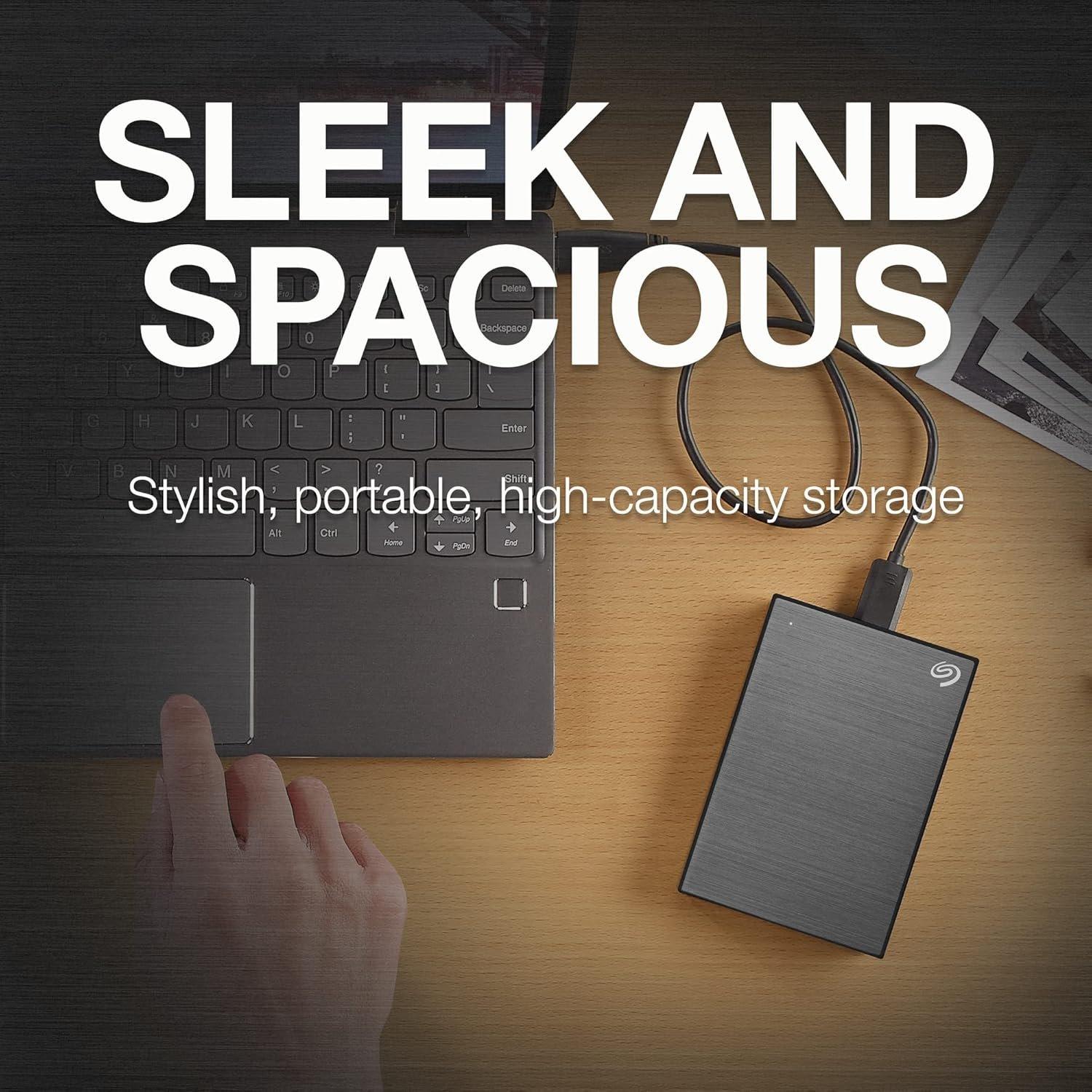 Nero - Seagate - Seagate Portable Drive 2TB External Hard Drive - 2