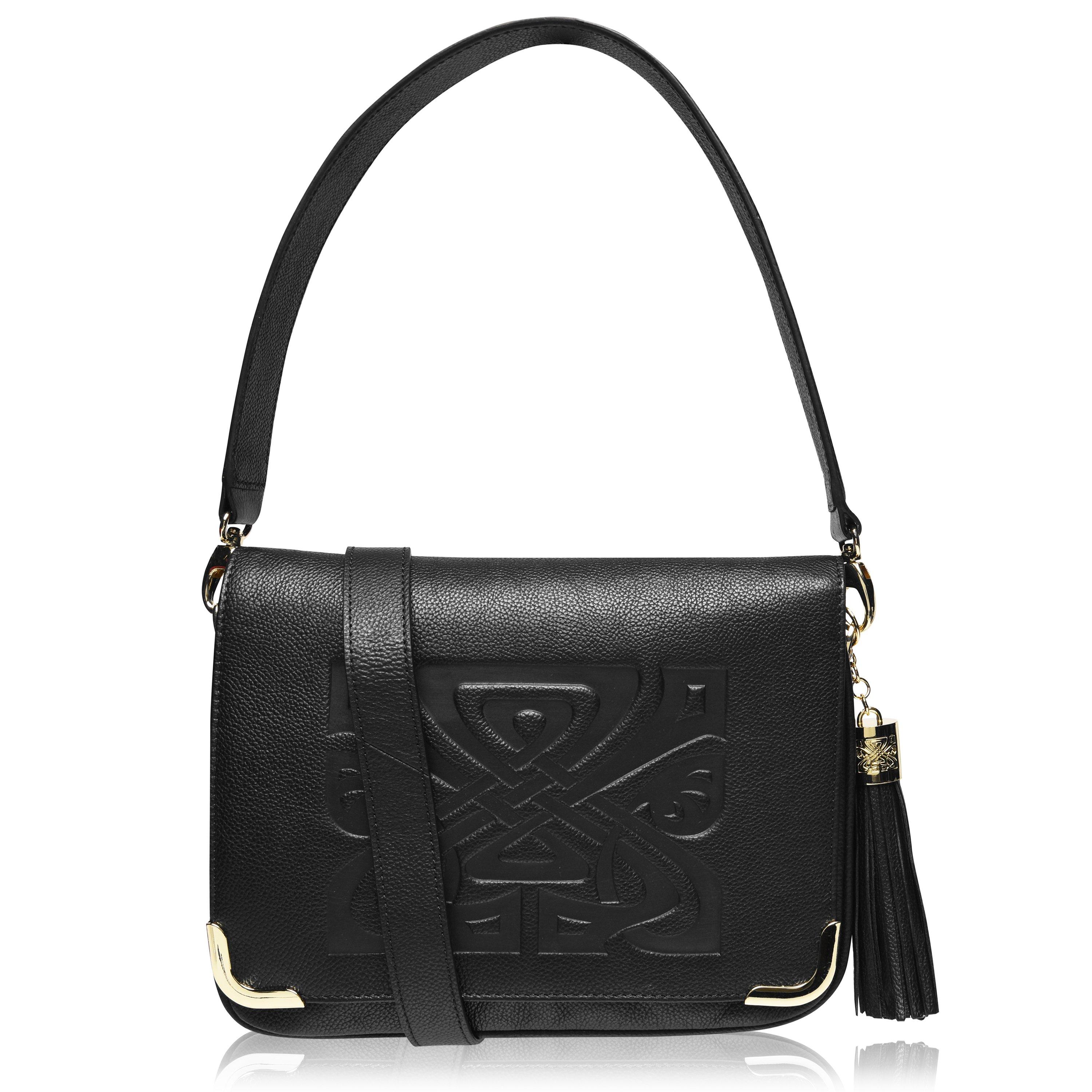 Black - Biba - Leather Gretal Cross Body Bag - 1