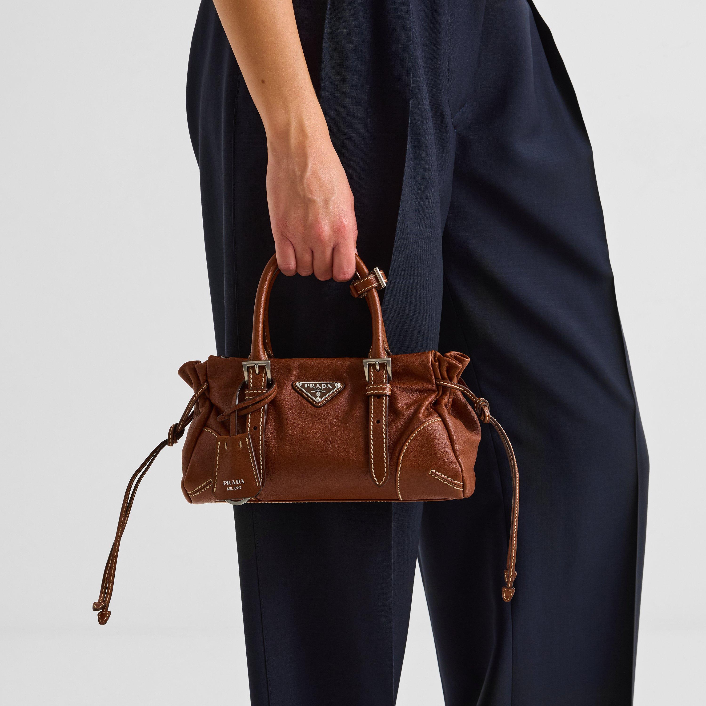 Palissandro - Prada - Women's Bonnie Calfskin Shoulder Bag - 3