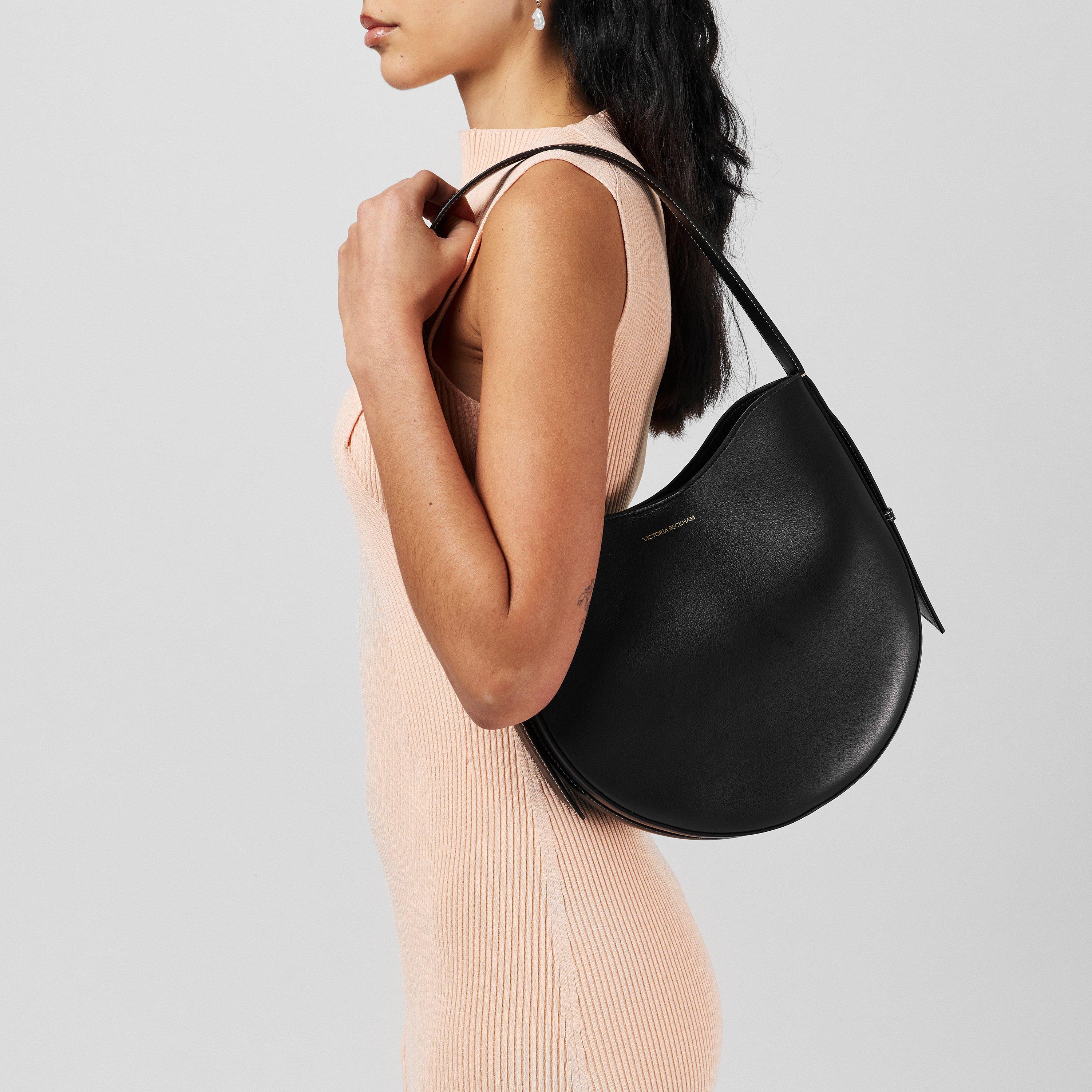 Black - Victoria Beckham - Women's Medium Hobo Shoulder Bag - 2