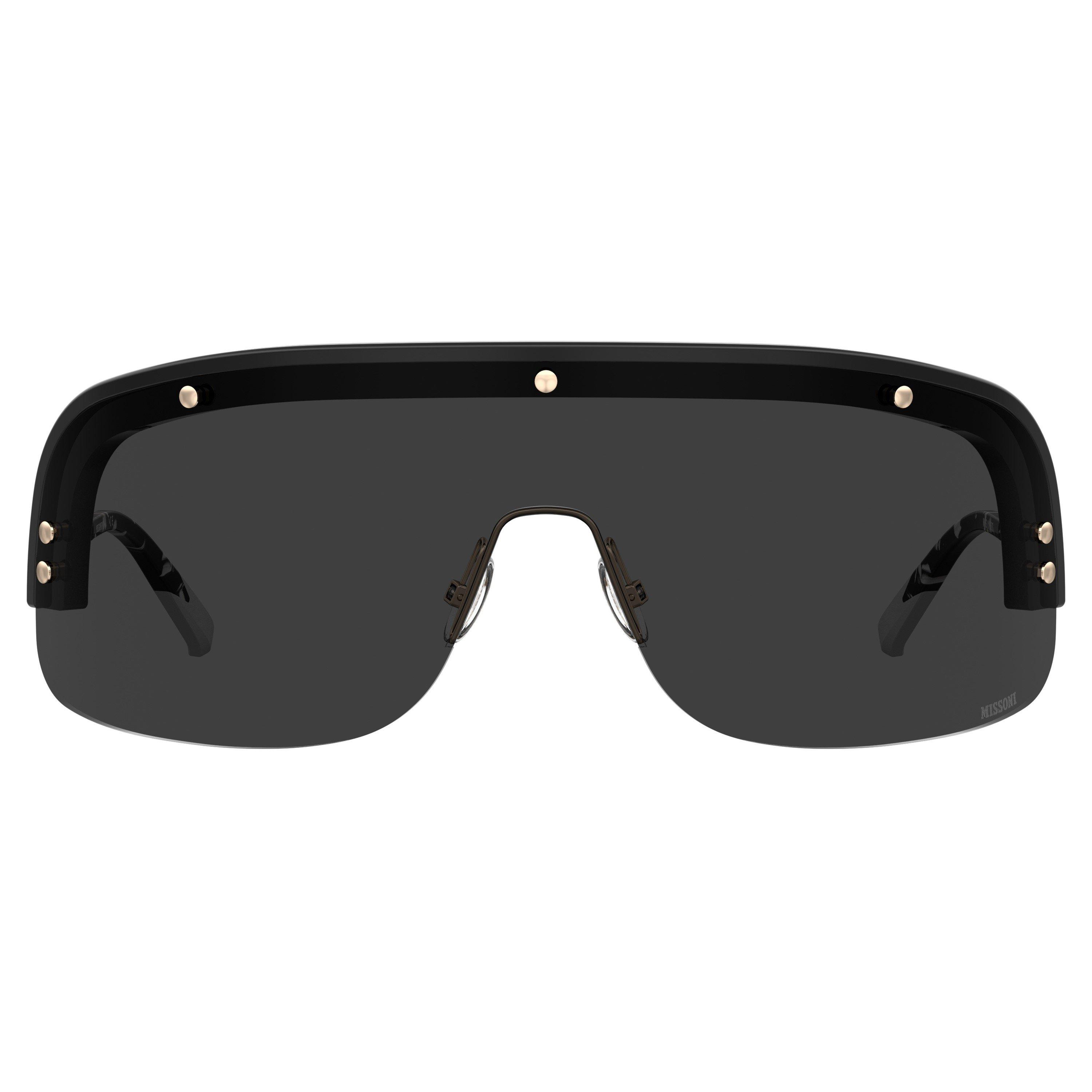 Black - Missoni - Women's Shield Oversized Sunglasses - 2