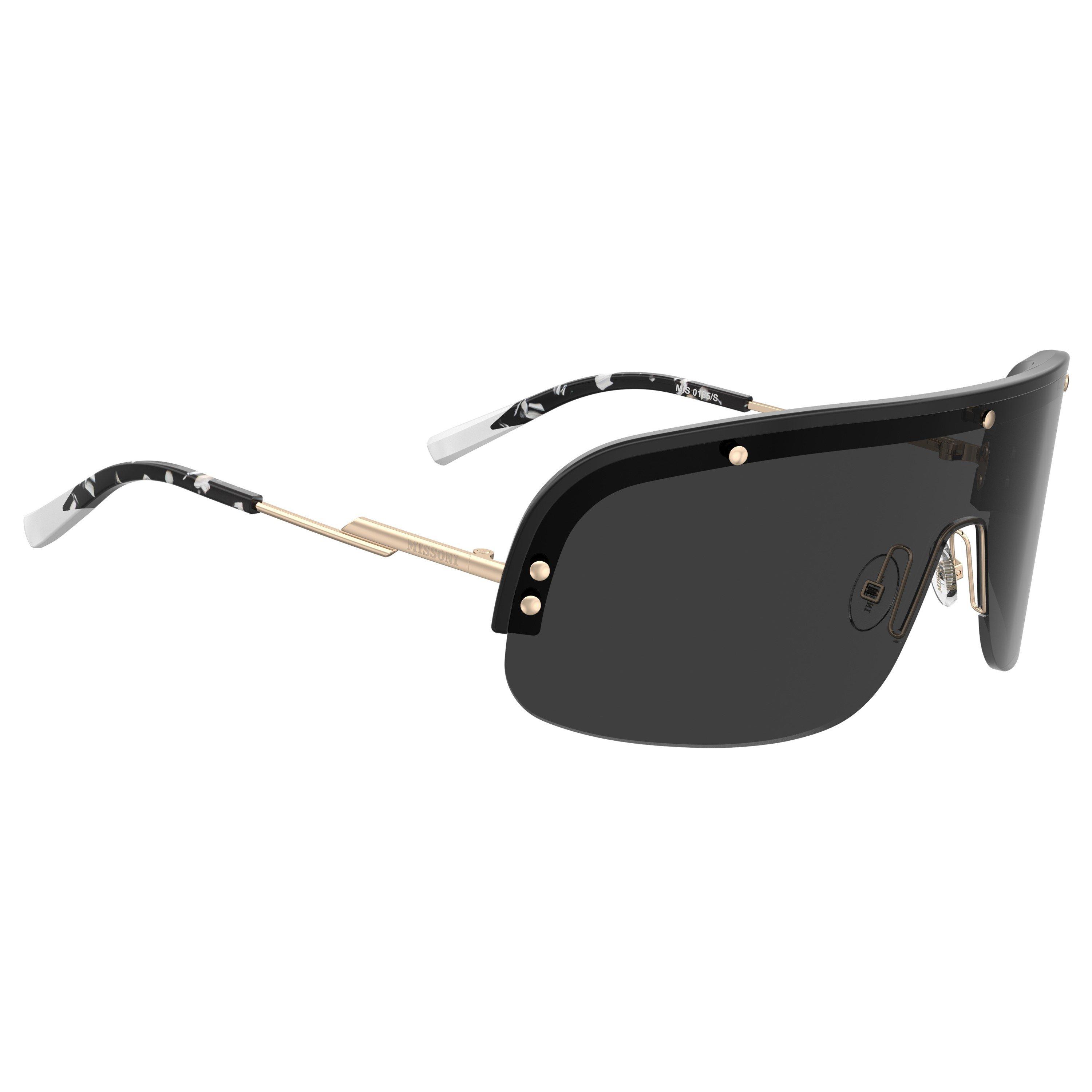 Black - Missoni - Women's Shield Oversized Sunglasses - 3