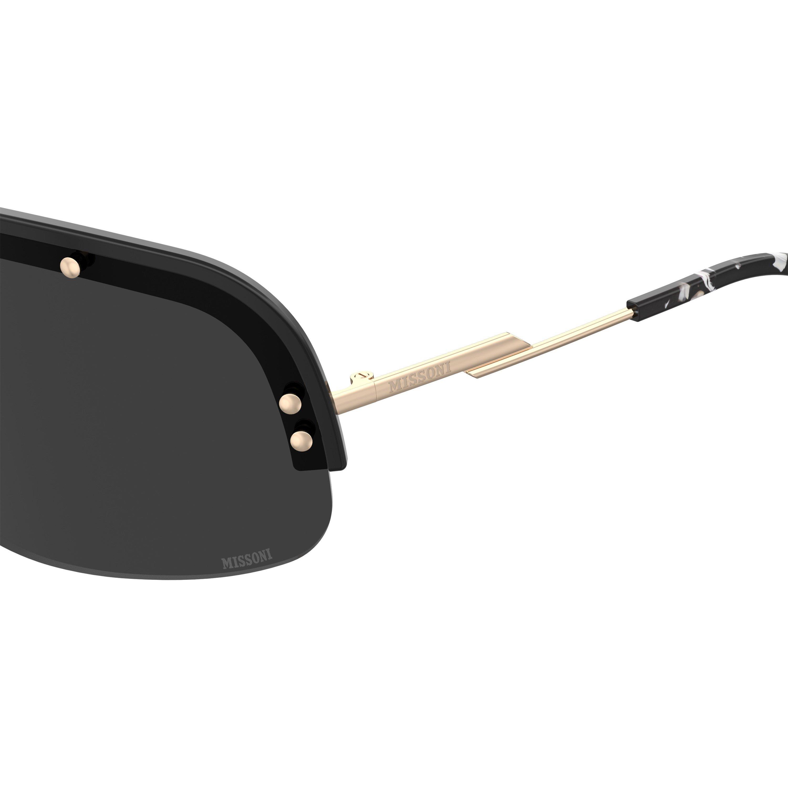 Black - Missoni - Women's Shield Oversized Sunglasses - 4