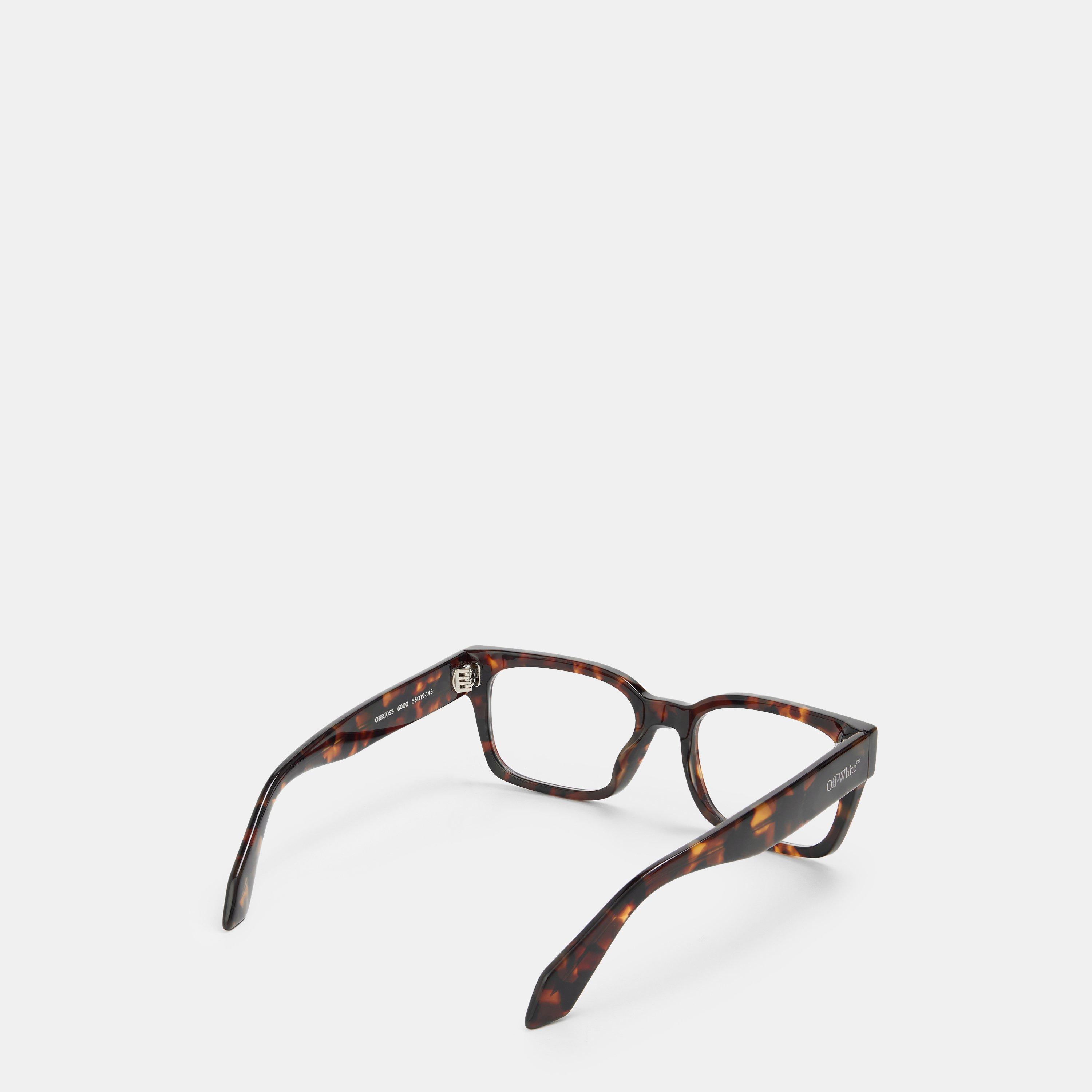 Havana - Off White - Rectangular Clear Lens Reading Glasses - 2