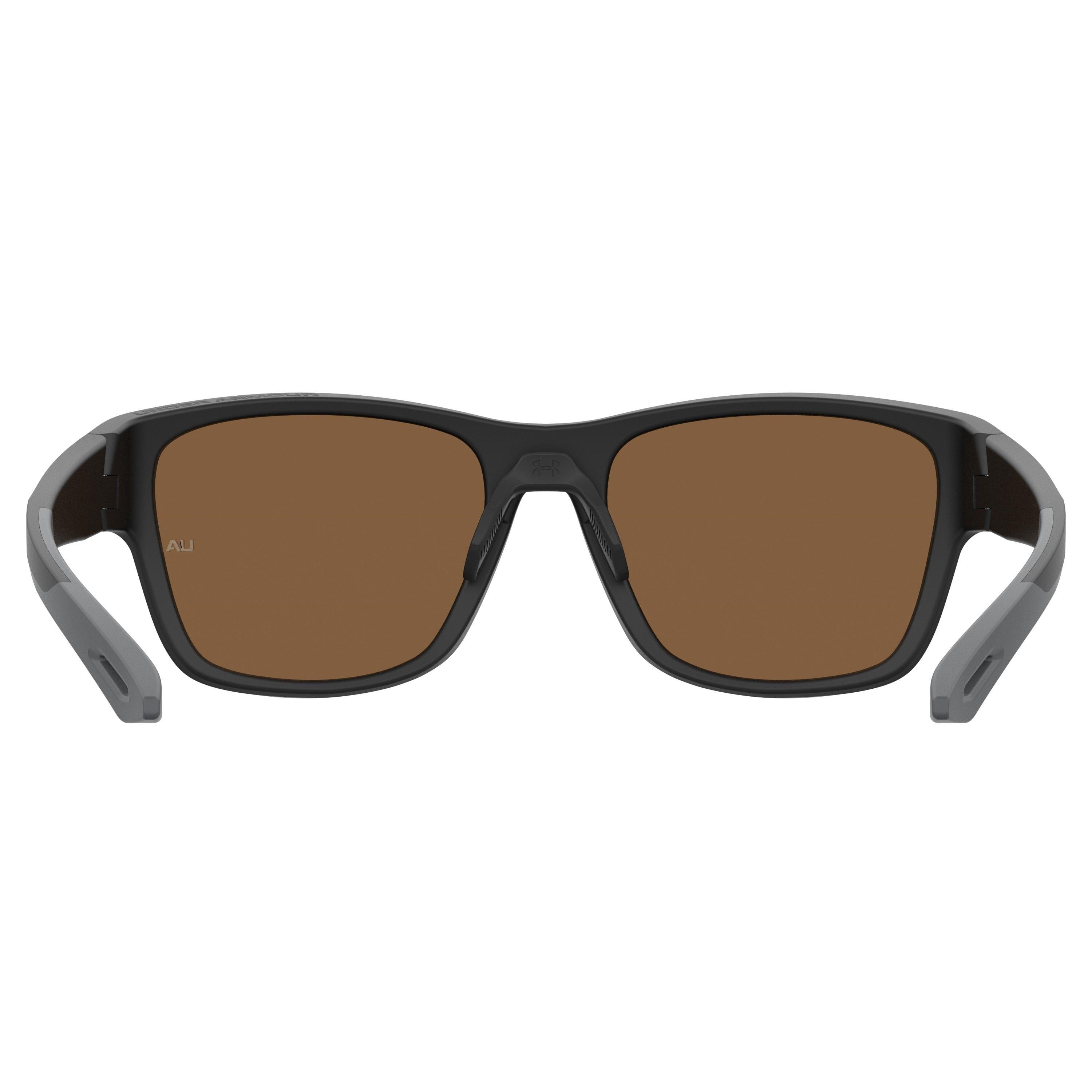 Black - Under Armour - Men's Rectangle Sunglasses - 4