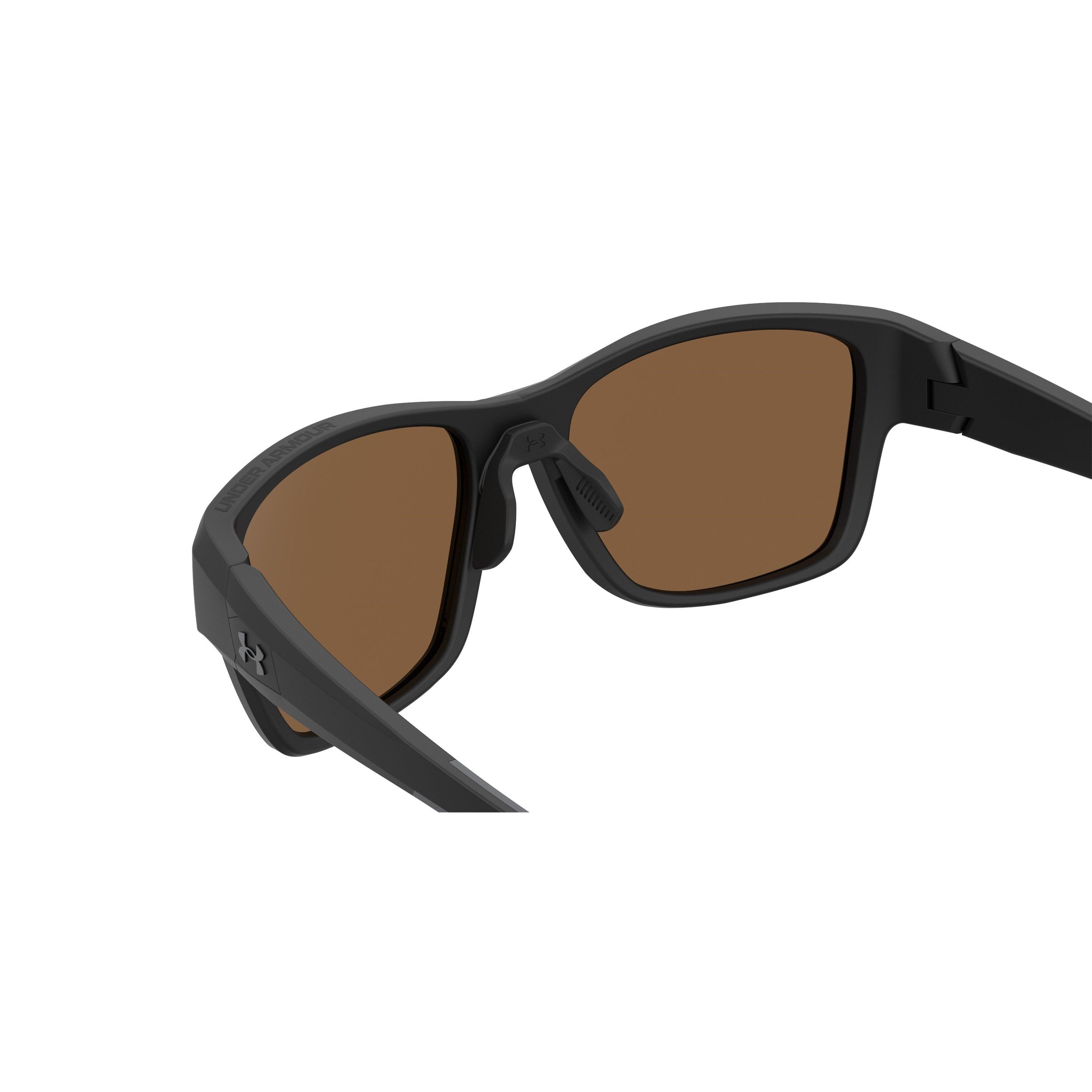 Black - Under Armour - Men's Rectangle Sunglasses - 5