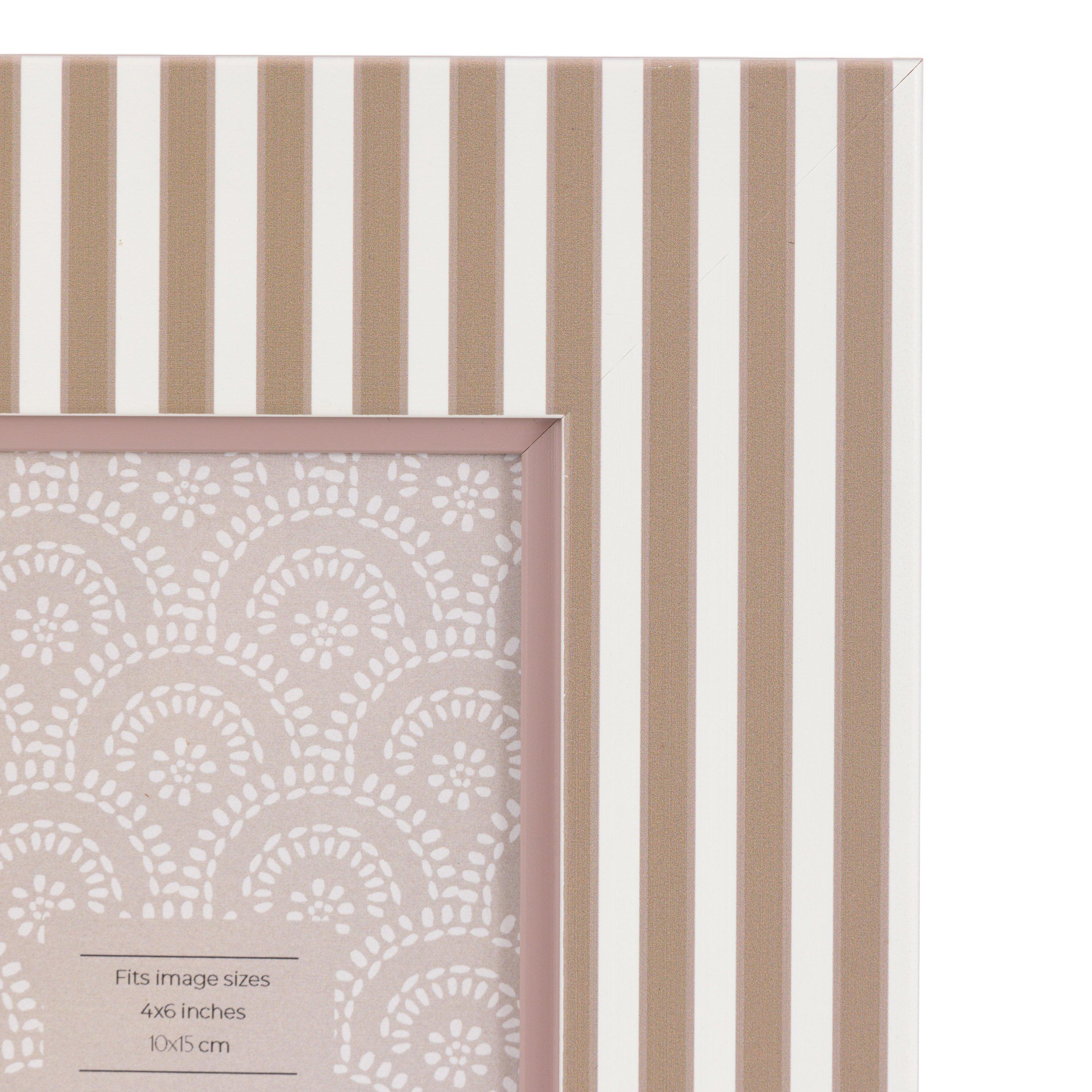 Olive & Fawn - Gallery - Stripe Photo Frame Olive & Fawn 6x4in (2pk) - 2