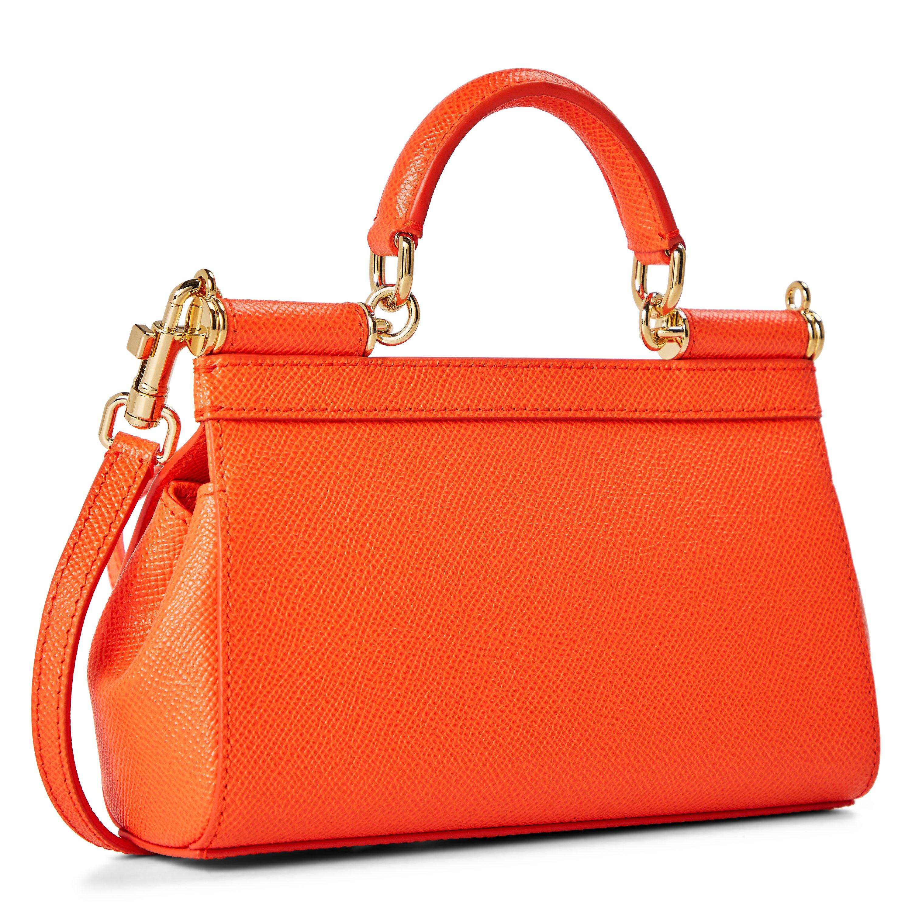 Orange - Dolce and Gabbana - Small Sicily Bag - 2