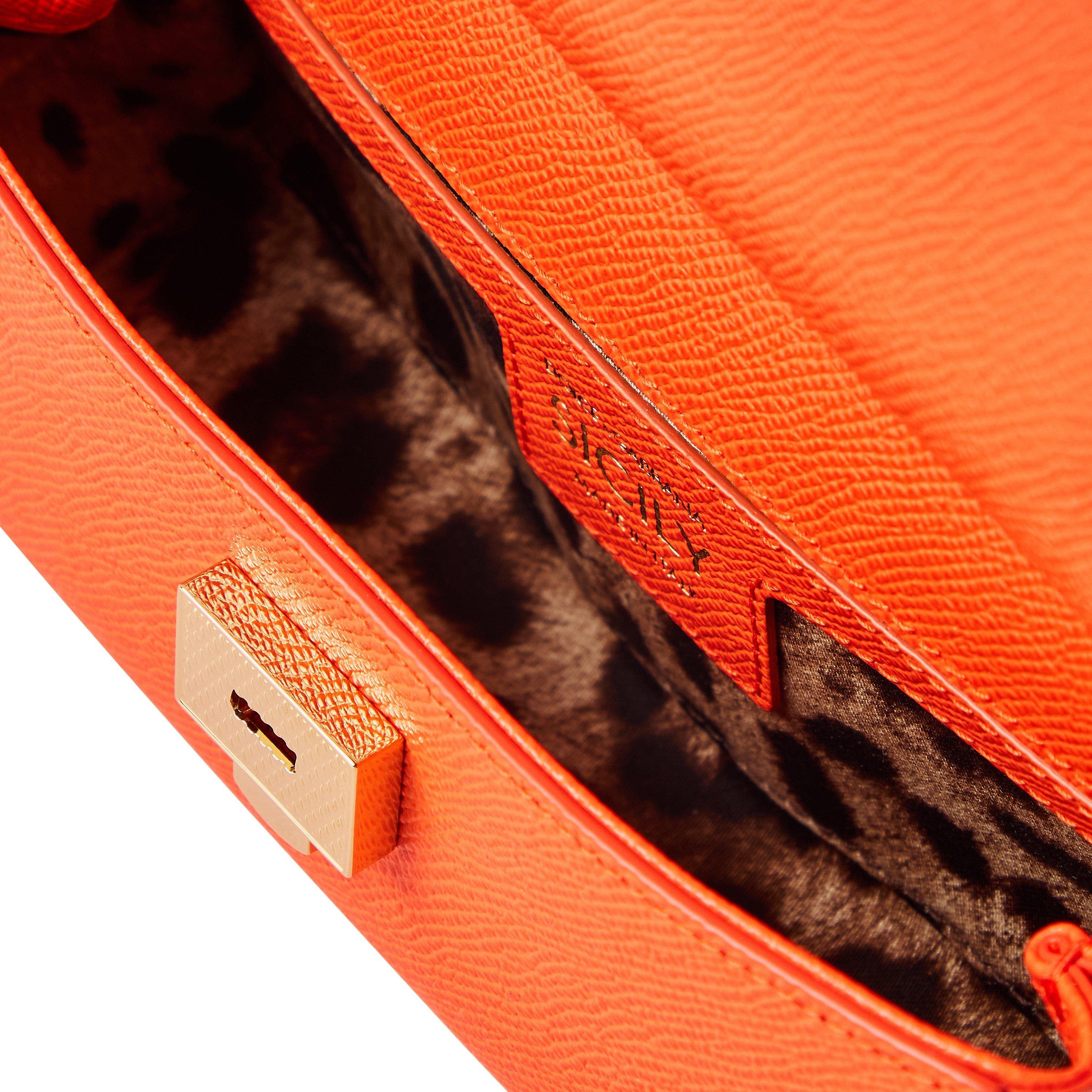 Orange - Dolce and Gabbana - Small Sicily Bag - 4