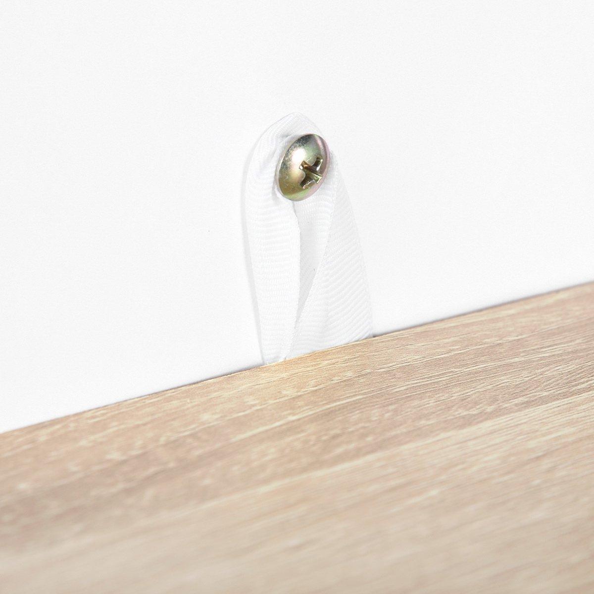 Brown - FurnitureR - ULTRON White and Wooden 90*40cm Desk with Drawer - 6