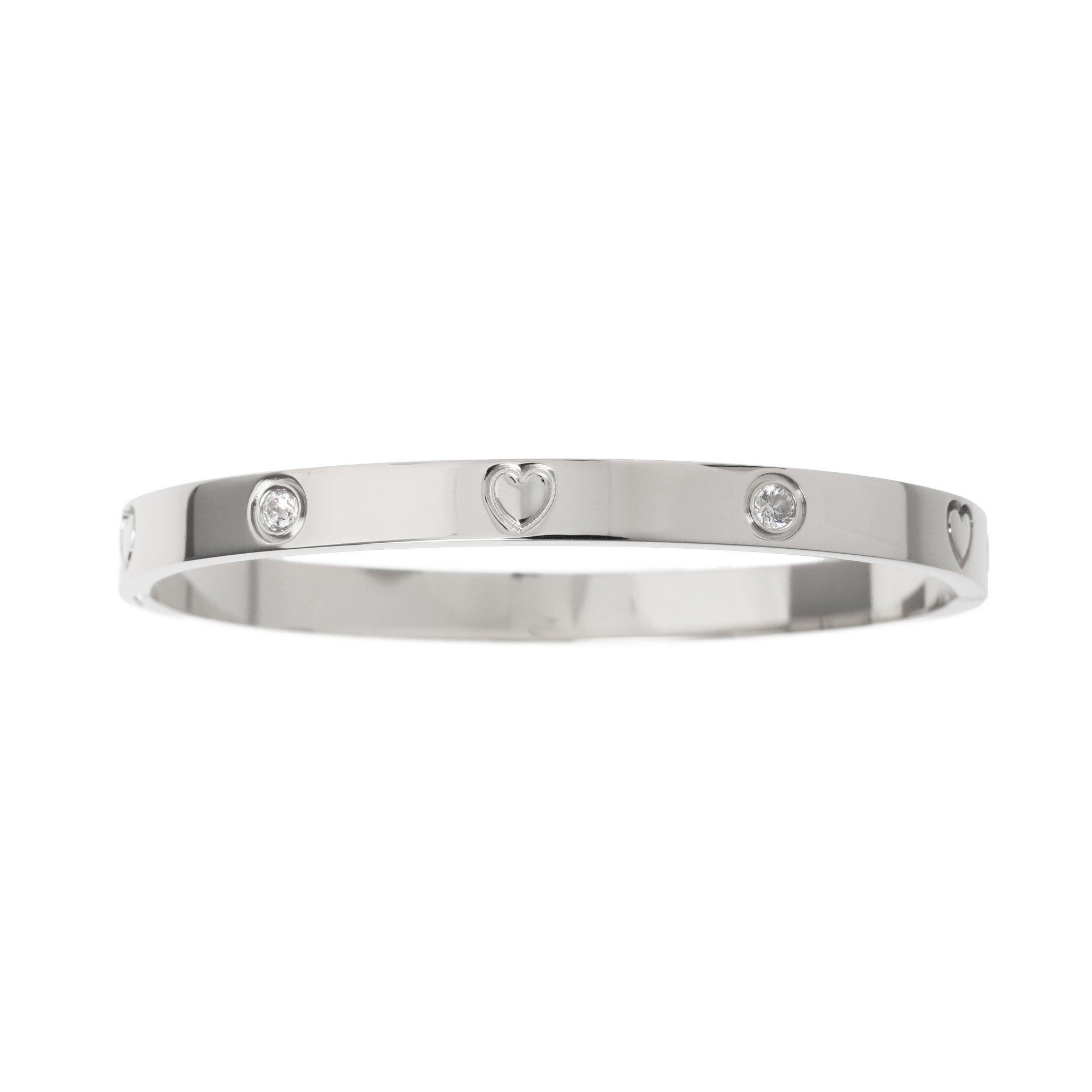 Silber - Miso - Motif Stainless Steel Bangle - 1
