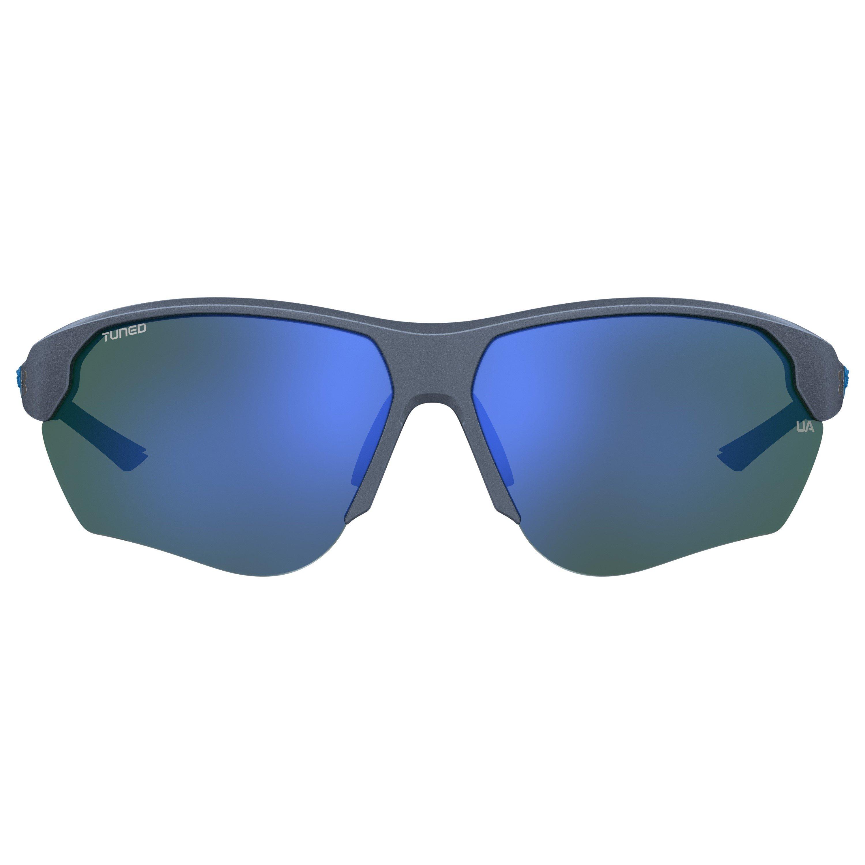 Blue - Under Armour - Men's Compete Wrap Sunglasses - 2