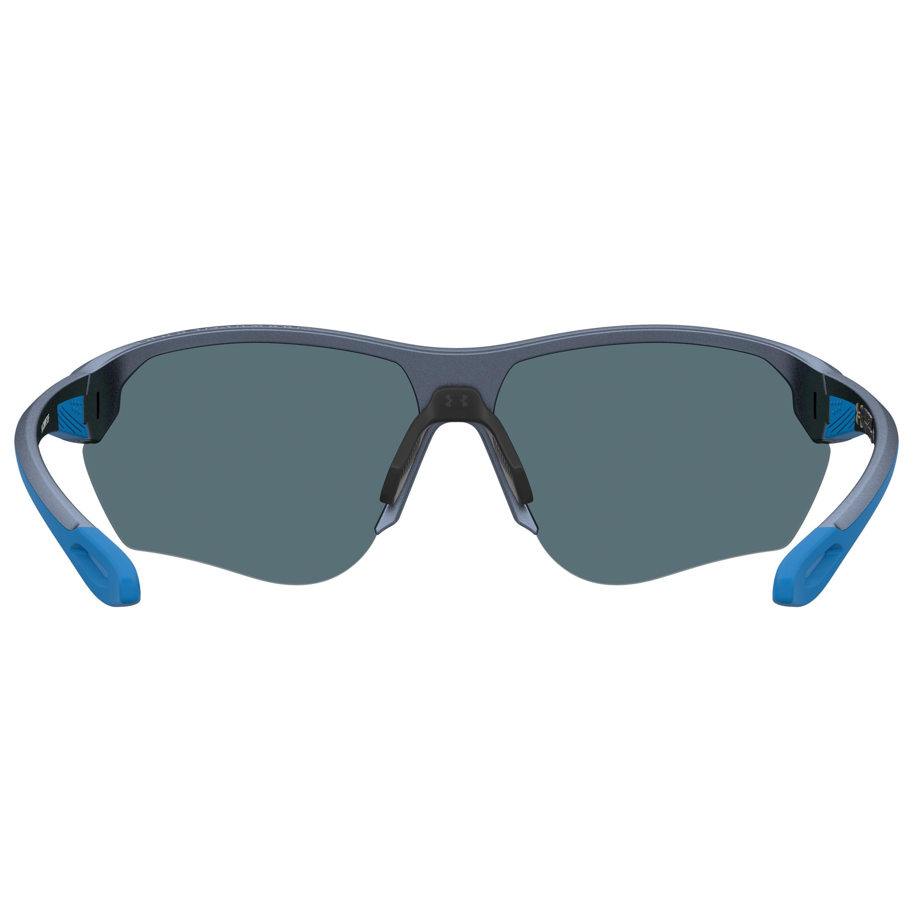 Blue - Under Armour - Men's Compete Wrap Sunglasses - 4